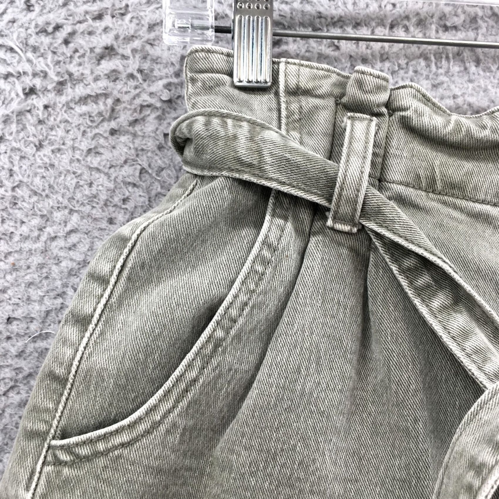 American Eagle Outfitters American Eagle Outfitters Mom Short Womens 6 Green Belted Zip Fly Denim 27X3 3 Inseam Regular Rise Front Pleated Belted 5-Pocket Women Pants Shorts尺 Size 28" / US 6 / IT 42 - 5 Thumbnail