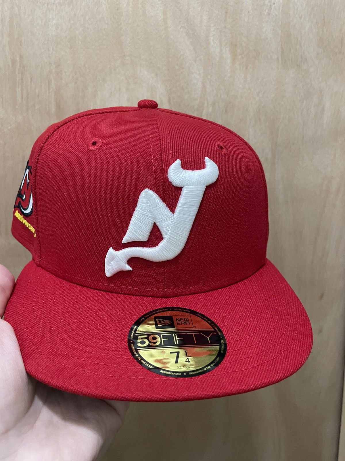 Myfitteds New Jersey devils scarlet red 10th 7 1/4