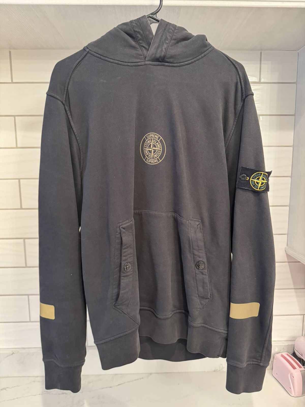 Stone Island × Supreme Supreme Stone Island Hooded Sweatshirt (SS19) Size L Size US L / EU 52-54 / 3 - 1 Thumbnail
