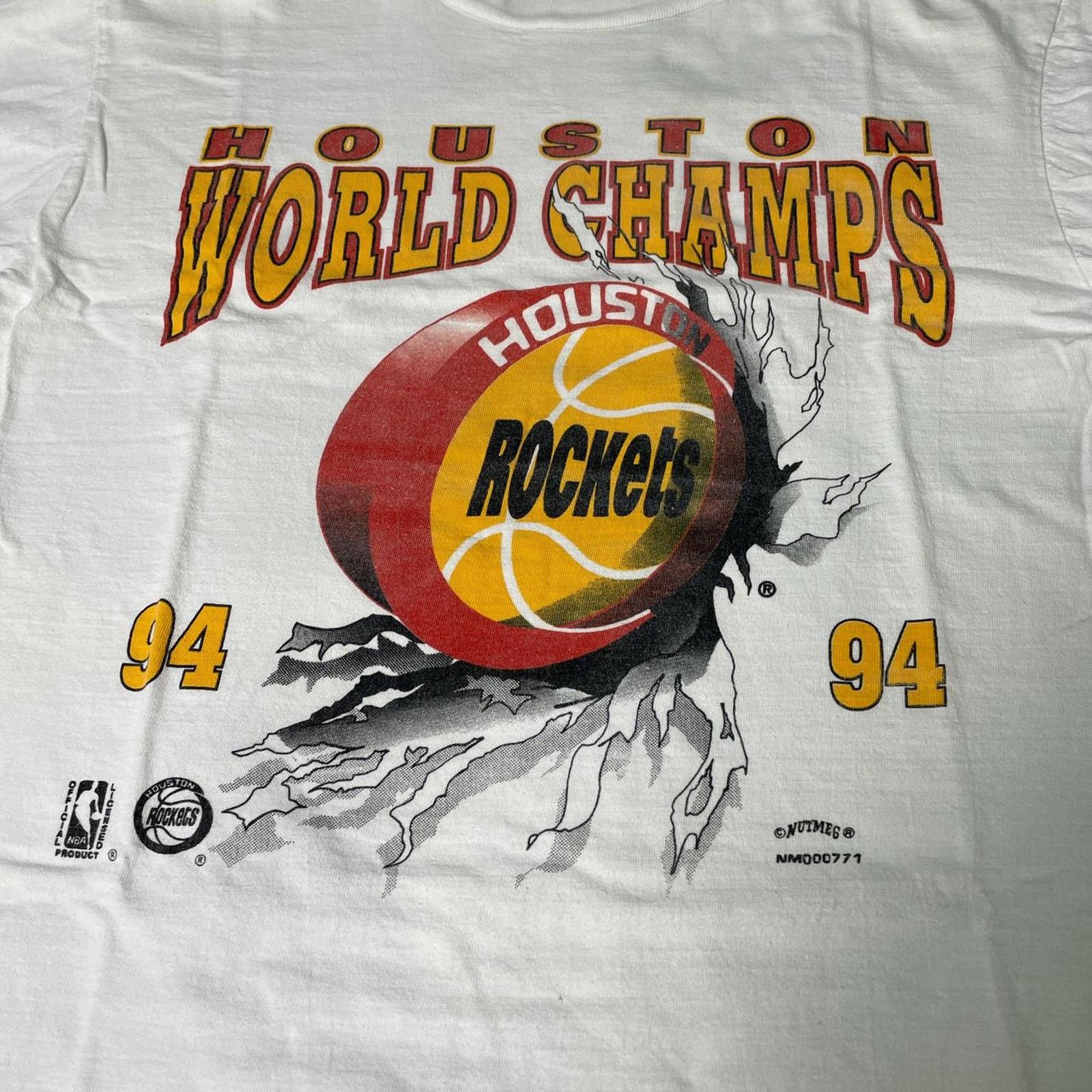 NBA VTG 1994 NBA Houston Rockets Break Thru Men's Large T-Shirt Size US L / EU 52-54 / 3 - 3 Thumbnail