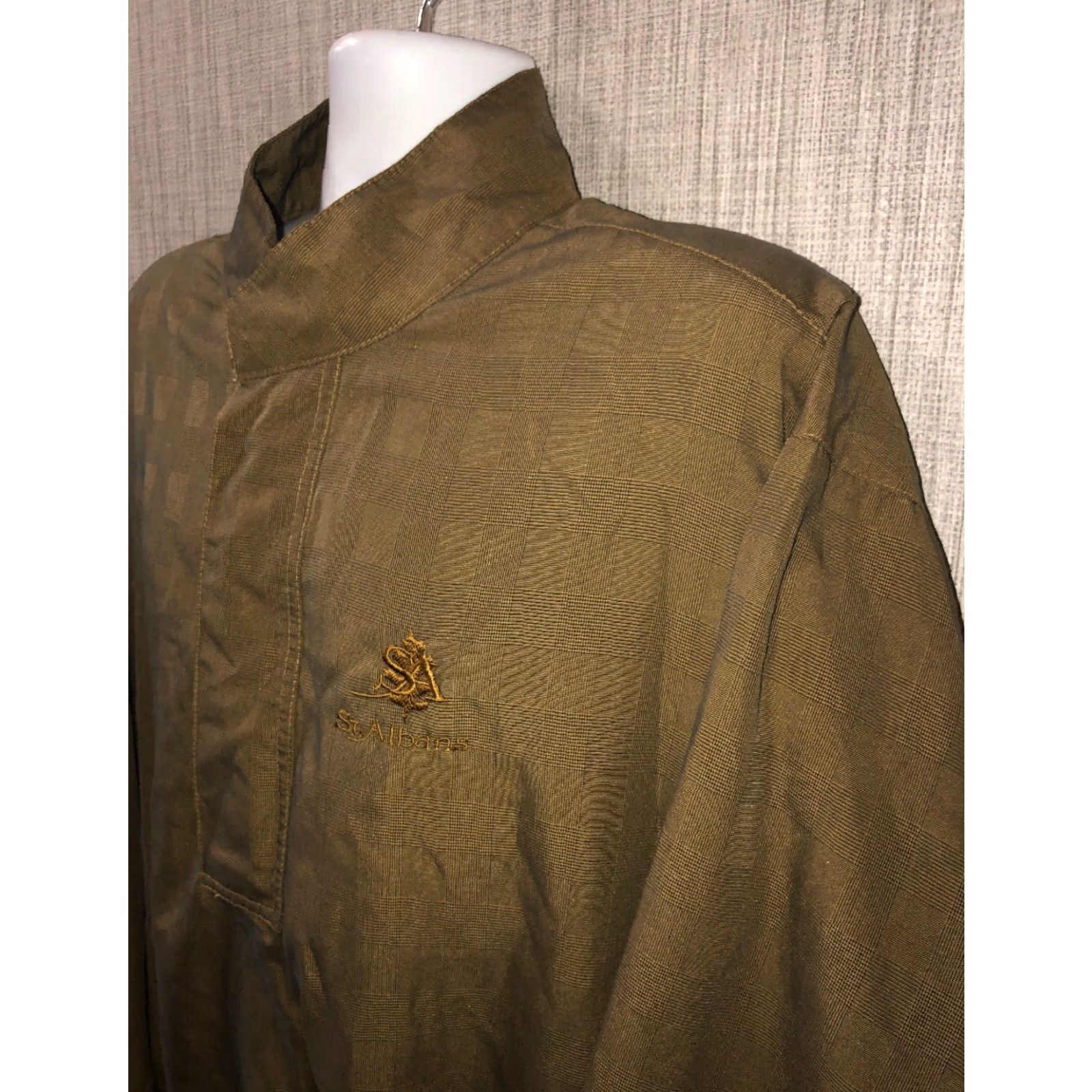 Footjoy Footjoy Windbreaker Jacket Mens Green 1/2 Zip Pullover Size L Size US L / EU 52-54 / 3 - 2 Thumbnail