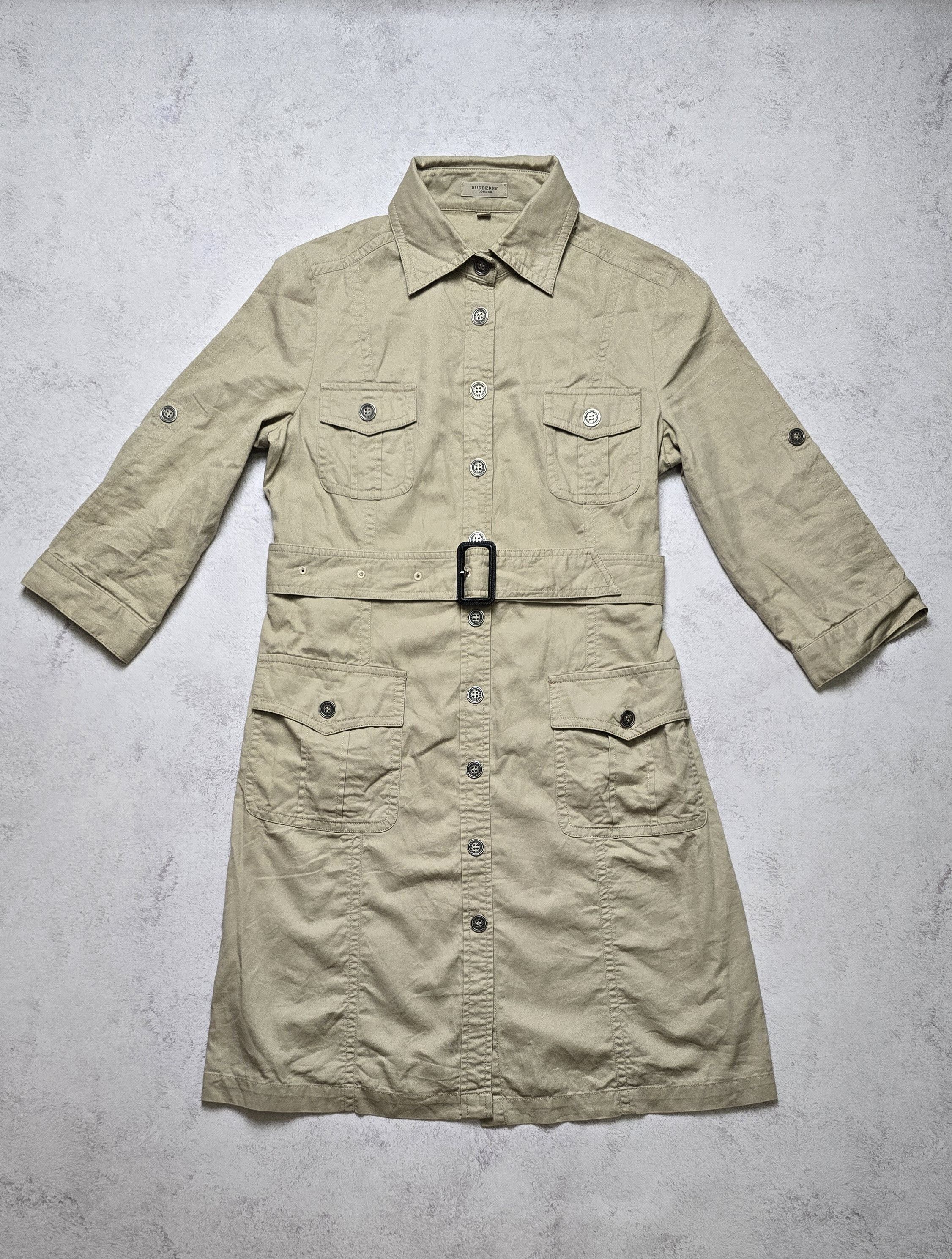 Burberry Burberry London Safari Utility Dress Belted Nova Check Size L / US 10 / IT 46 - 1 Thumbnail