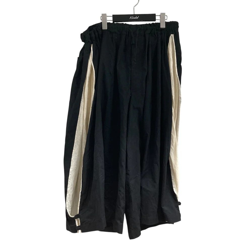 Yohji Yamamoto Yohji Yamamoto pour homme/Black x Ivory Pants Size US 34 / EU 50 - 1 Thumbnail