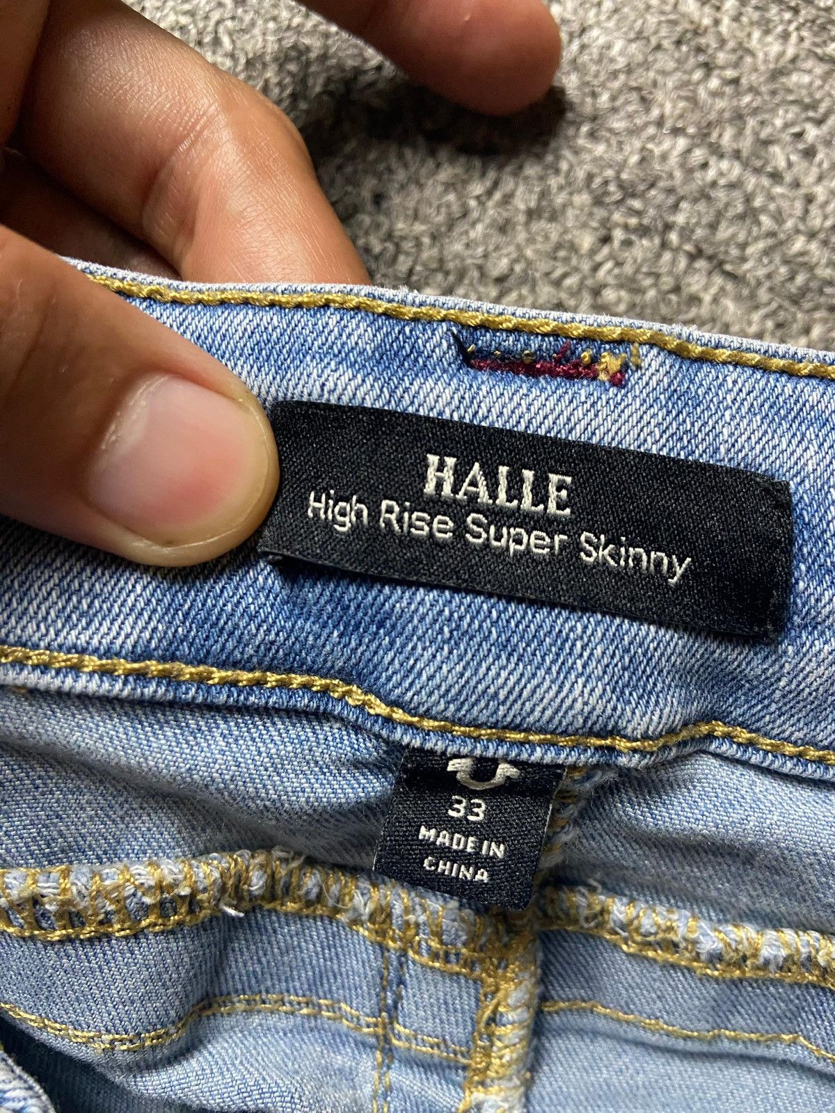 True Religion True Religion High Rise Super Skinny Jeans (144) Size US 31 - 9 Thumbnail