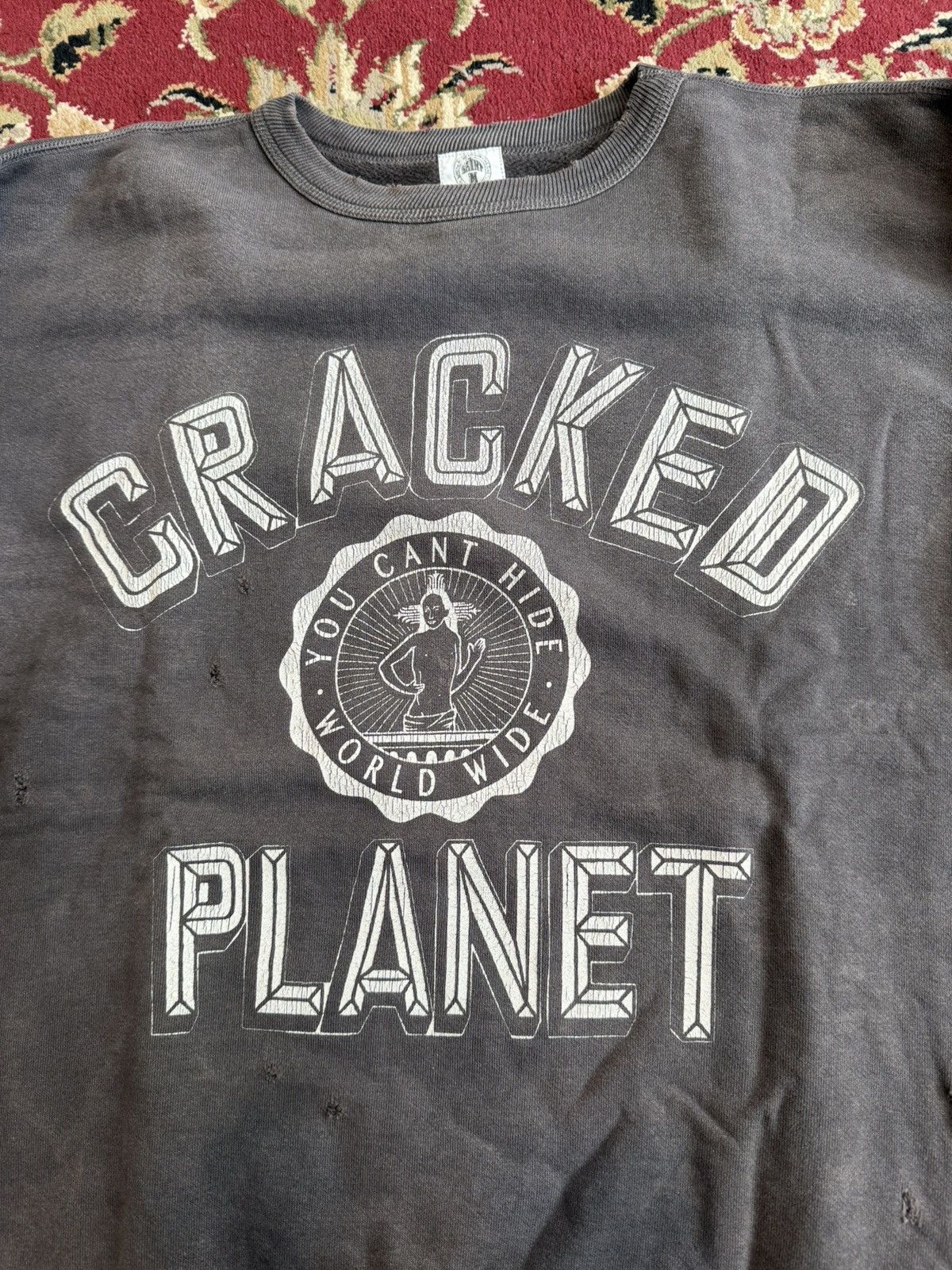 DENIM TEARS × Saint Michael Saint Michael Cracked Planet Sweater Size US M / EU 48-50 / 2 - 2 Thumbnail