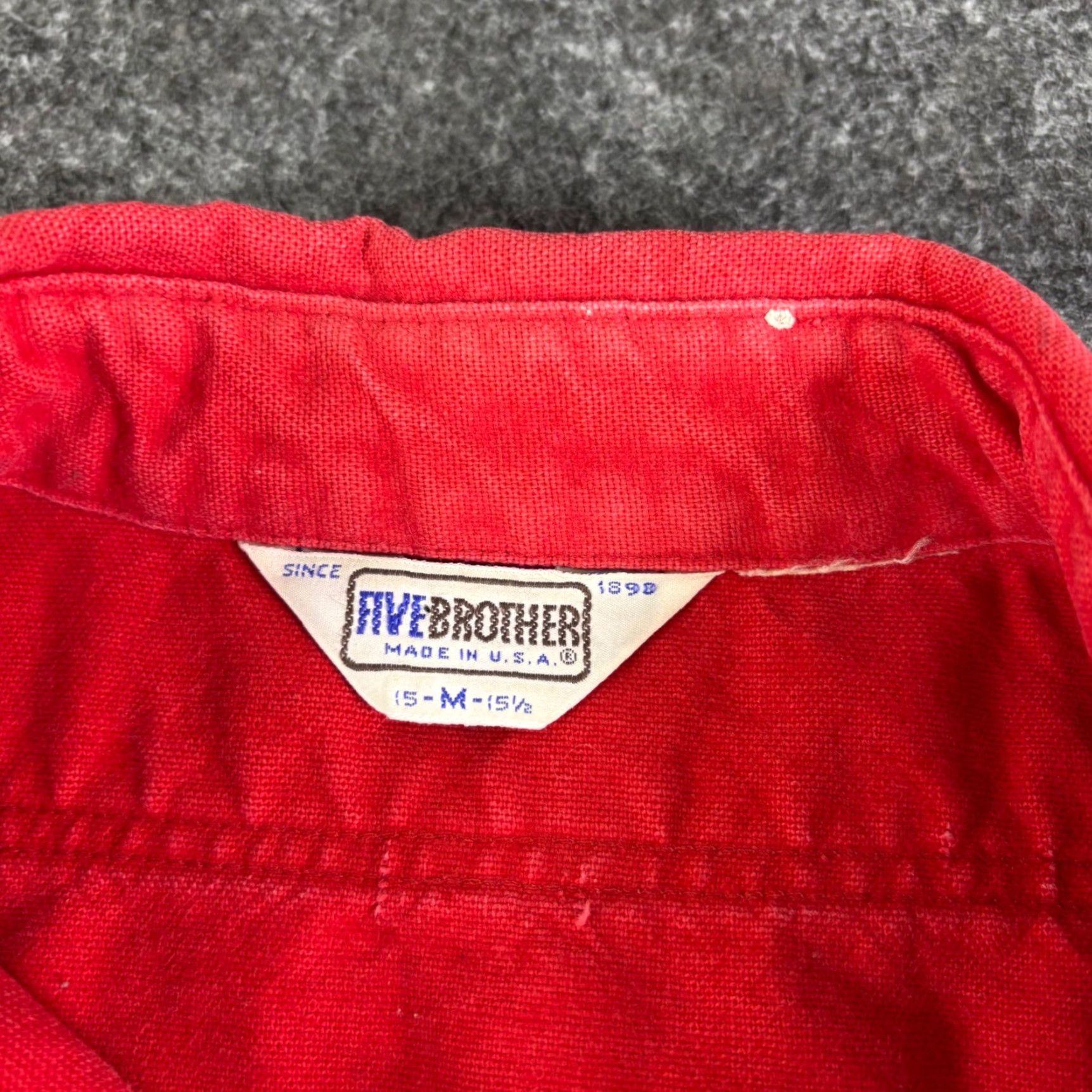 Doublet VINTAGE Five Brothers Red Long Sleeve Work Shirt Double Pocket Men M Size Medium M Vintage 1964 Workwear Casual Button-Up Cotton Sweater? Size US M / EU 48-50 / 2 - 3 Thumbnail
