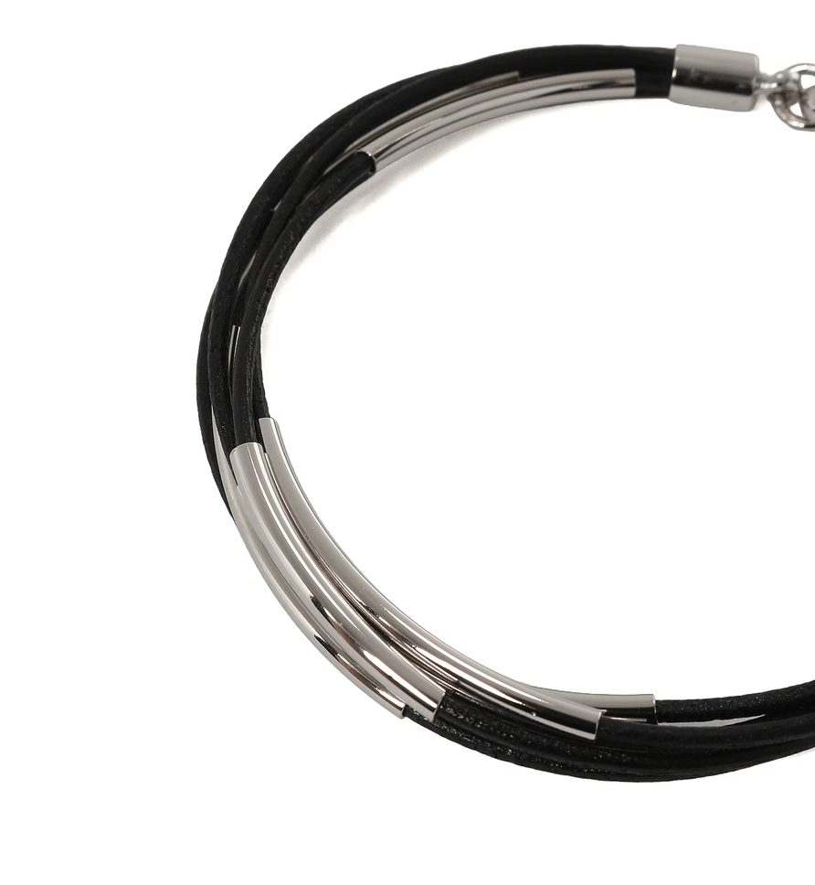 Yohji Yamamoto Yohji Yamamoto LEATHER CODE BRACELET Size ONE SIZE - 3 Thumbnail