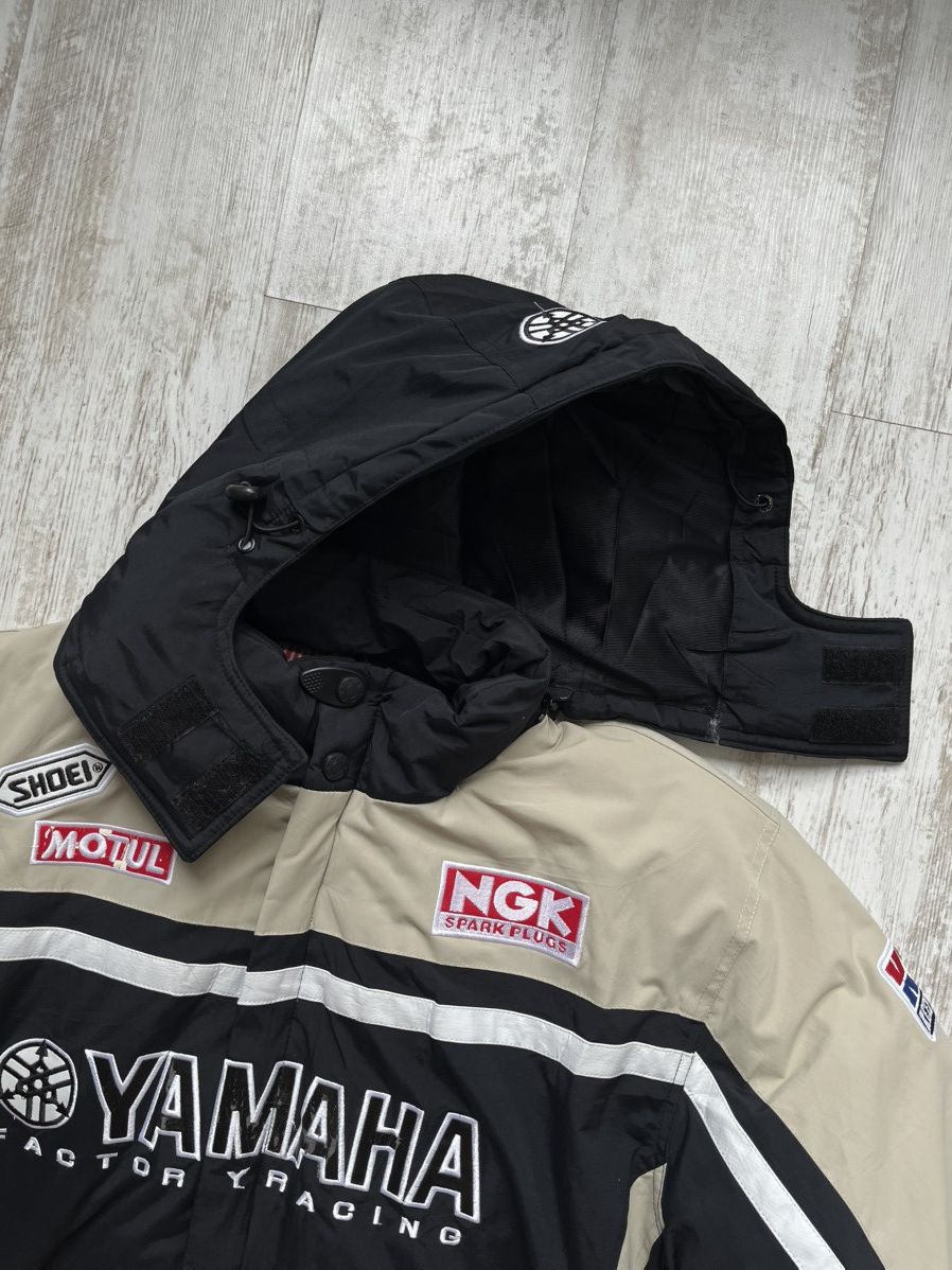 Yamaha Vintage Yamaha Racing Jacket MotoGP Style Beige Black 90s Size US XL / EU 56 / 4 - 9 Thumbnail