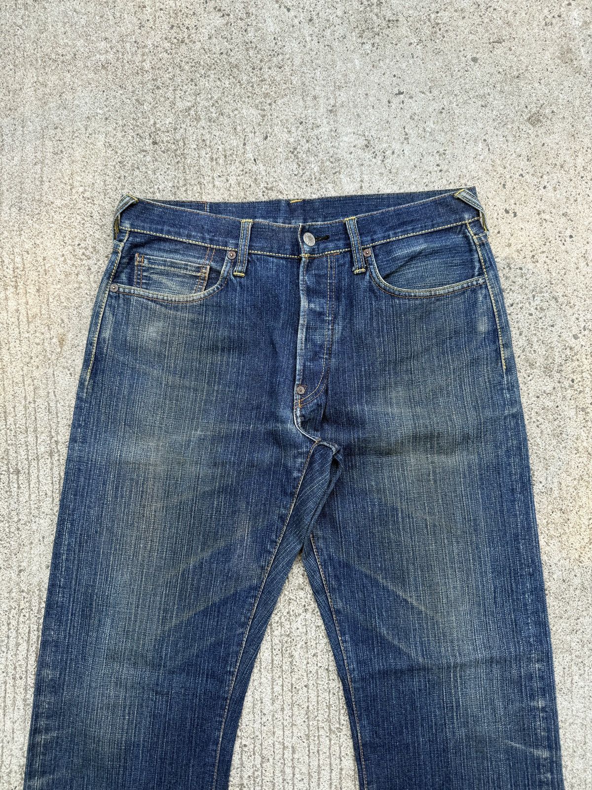 Evisu Evisu - Embroidered Red Seagulls Selvedge Jeans Size US 33 - 5 Thumbnail