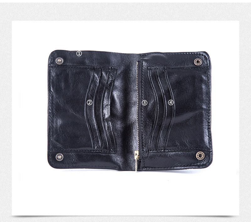 Japanese Brand Men's Leather Short Wallet Size ONE SIZE - 1 Thumbnail