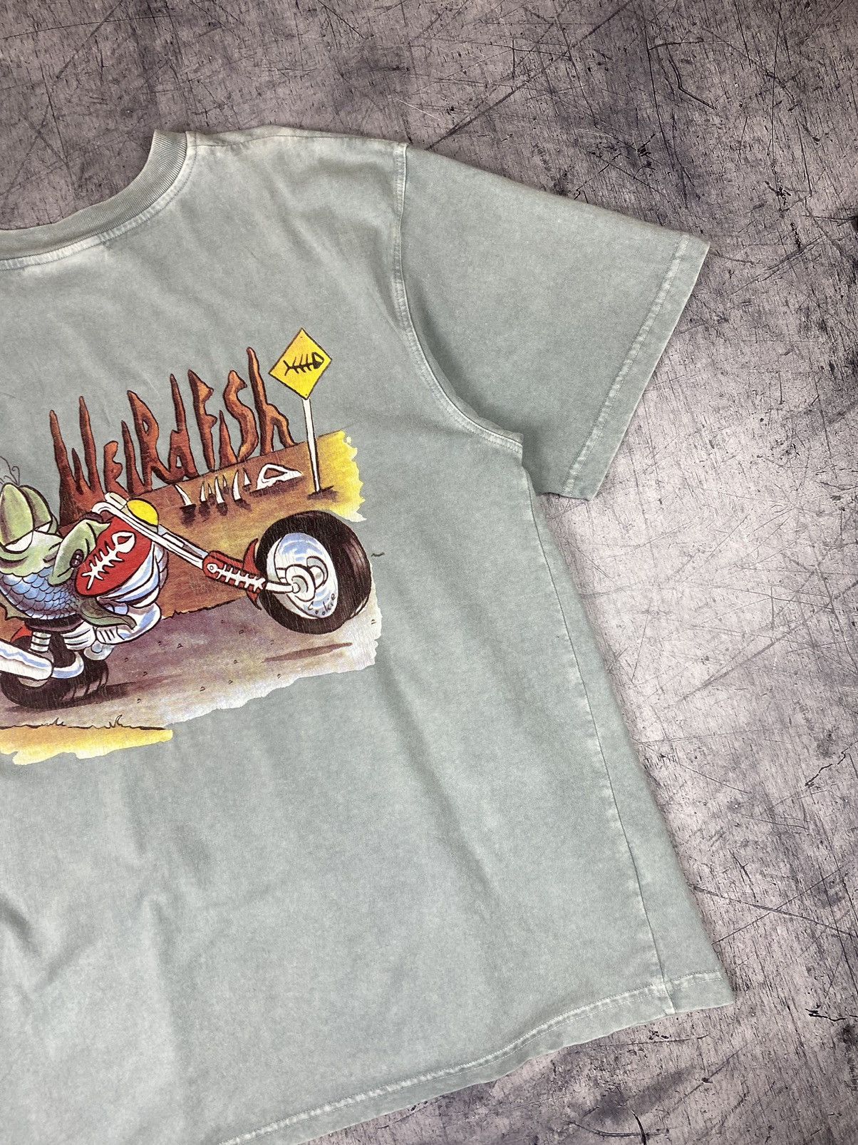 Band Tees Vintage Weird Fish Harley Davidson Big Logo Biker Style Size US L / EU 52-54 / 3 - 4 Thumbnail