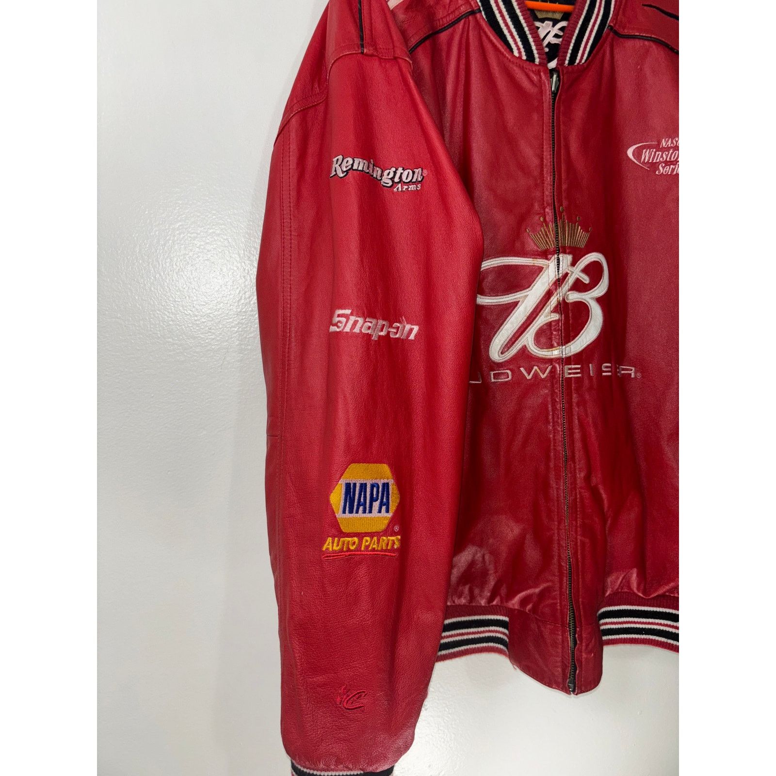 Wilsons Leather 1990’s Dale Earnhardt jr reversible bomber. Size 2xl Size US XXL / EU 58 / 5 - 5 Thumbnail