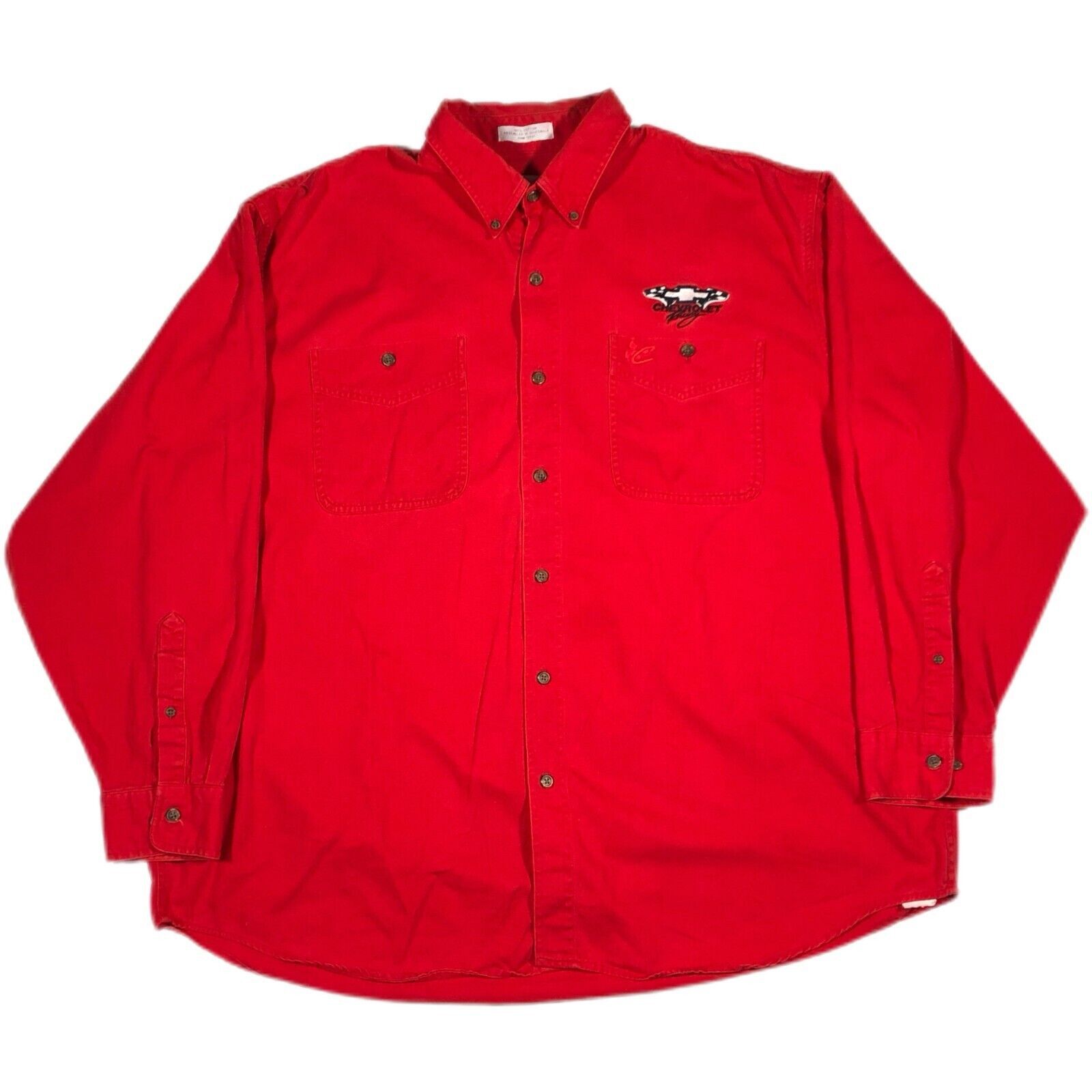 Chase Authentics × NASCAR Vintage 90s Chevrolet Racing Red Button Up Shirt LS size XXL Size US XXL / EU 58 / 5 - 1 Thumbnail