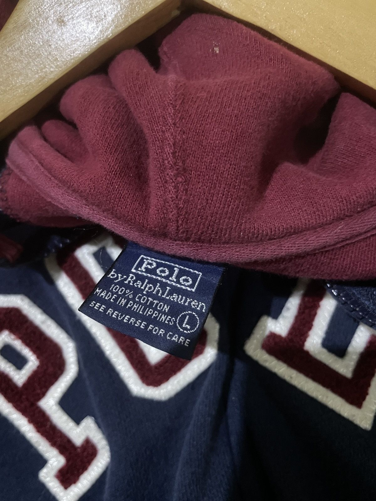 Polo Ralph Lauren Vintage 90s Polo Ralph Lauren Big Logo Zip Up Hoodie Size US L / EU 52-54 / 3 - 6 Thumbnail