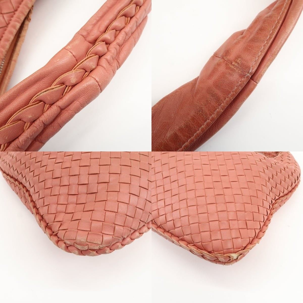 Bottega Veneta Bottega Veneta Intrecciato Lambskin Hobo Bag Pink Size ONE SIZE - 4 Thumbnail