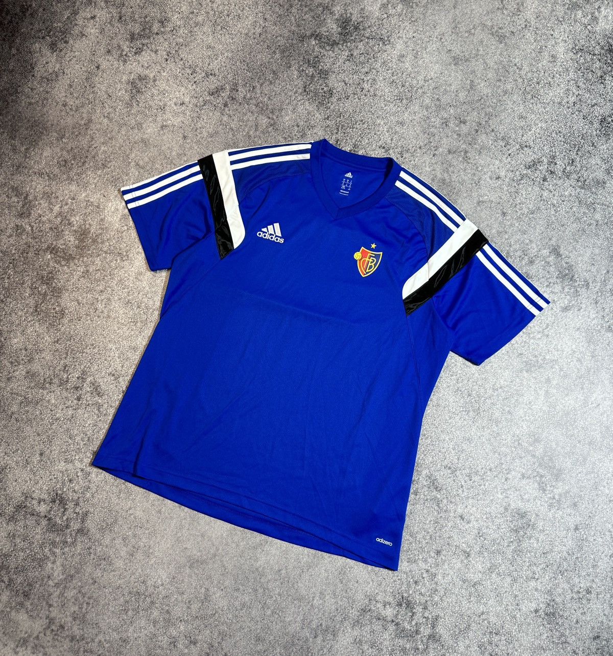 Adidas × Vintage Vintage Adidas Basel Soccer Jersey Streetwear Casual Rare XL Size US XL / EU 56 / 4 - 1 Thumbnail