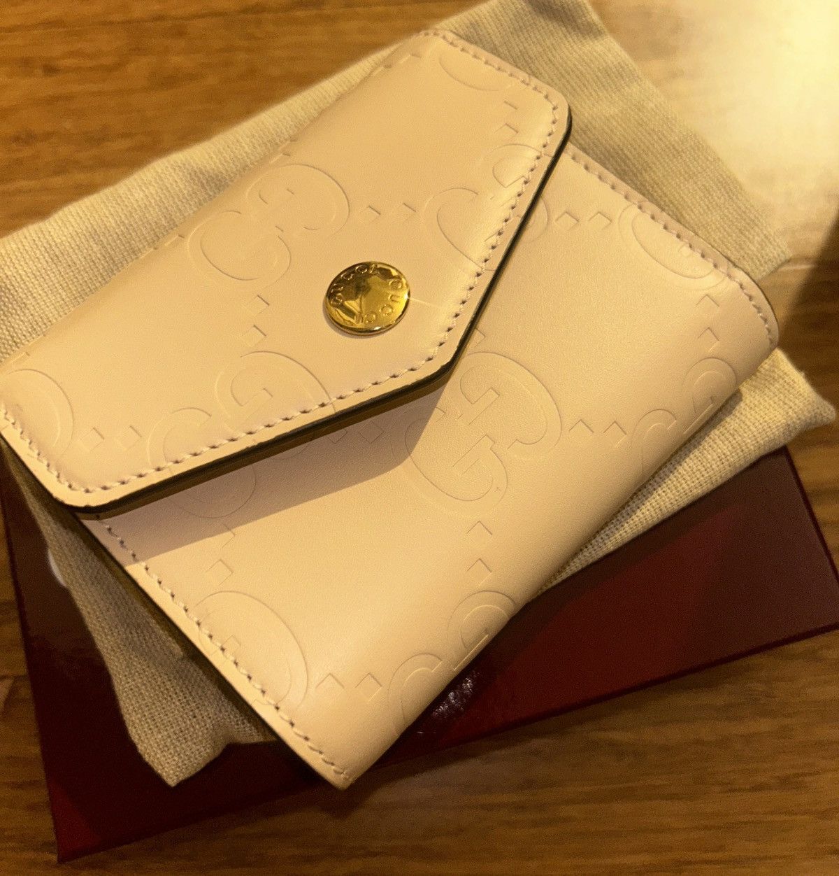 Gucci Gucci GG Logo Gilbert Calf Fold Wallet Size ONE SIZE - 5 Thumbnail