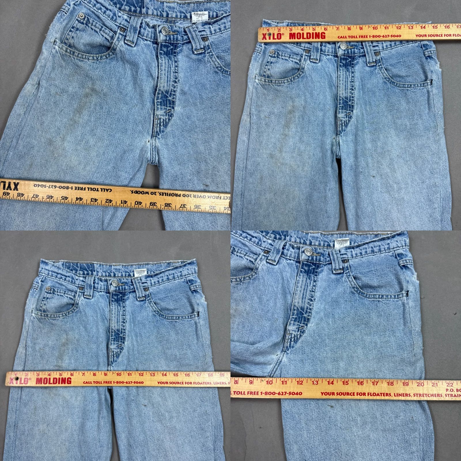 Levi's VINTAGE Levi's Jeans Mens 30x32 Blue L2 90s Made USA Legs Altered to Taper Pants Slim Fit 527 Series Mens Jeans 90s Theme Size US 30 / EU 46 - 9 Thumbnail