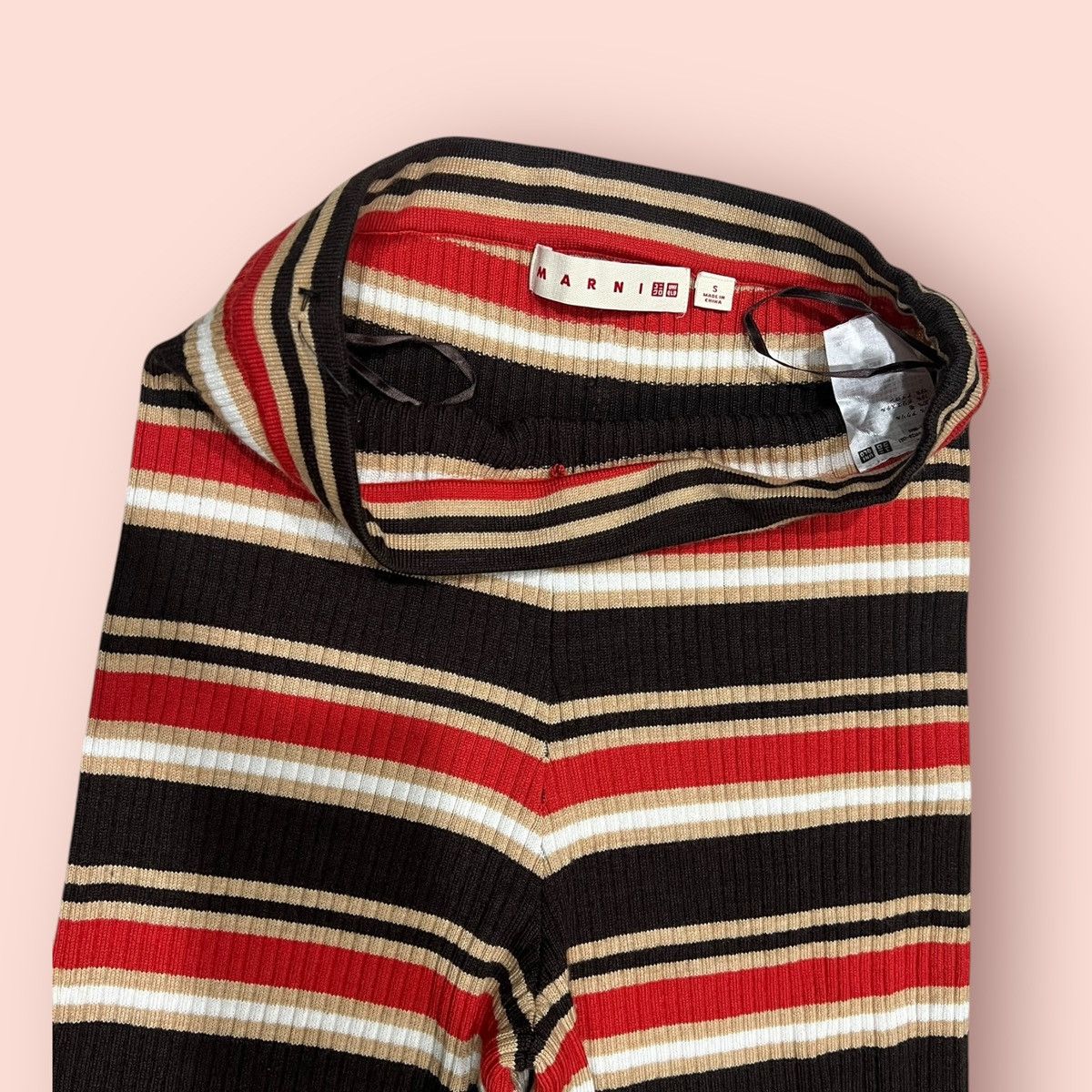 Jun Takahashi × Marimekko × Uniqlo DOPE🔥 MARNI X UNIQLO STRIPED FLARED LEGGING Size 28" / US 6 / IT 42 - 7 Thumbnail