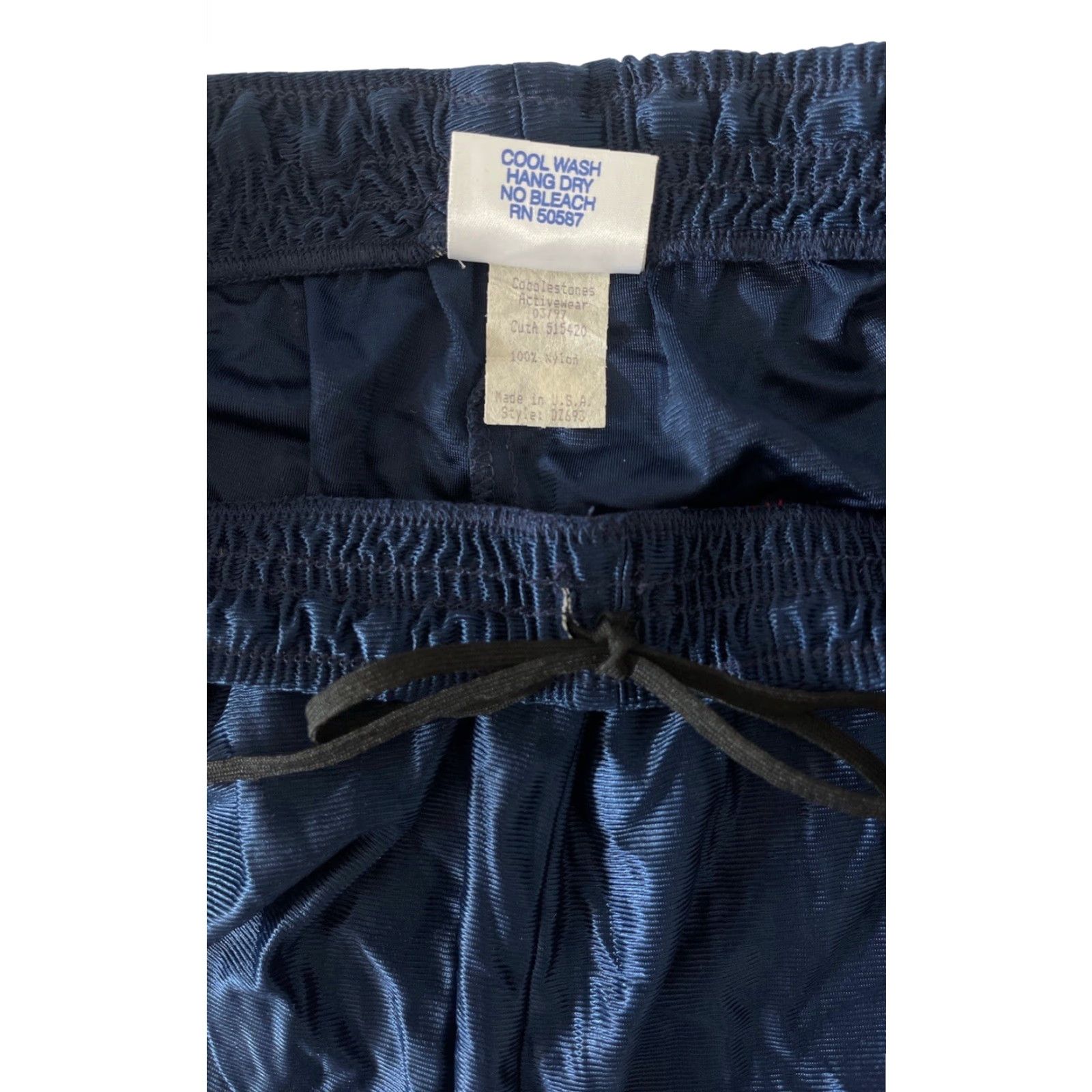 Vintage VINTAGE Cobblestones Basketball Shorts Mens 90s Blue NWOT 7” Inseam L Navy Gold USA Size US 33 - 4 Thumbnail
