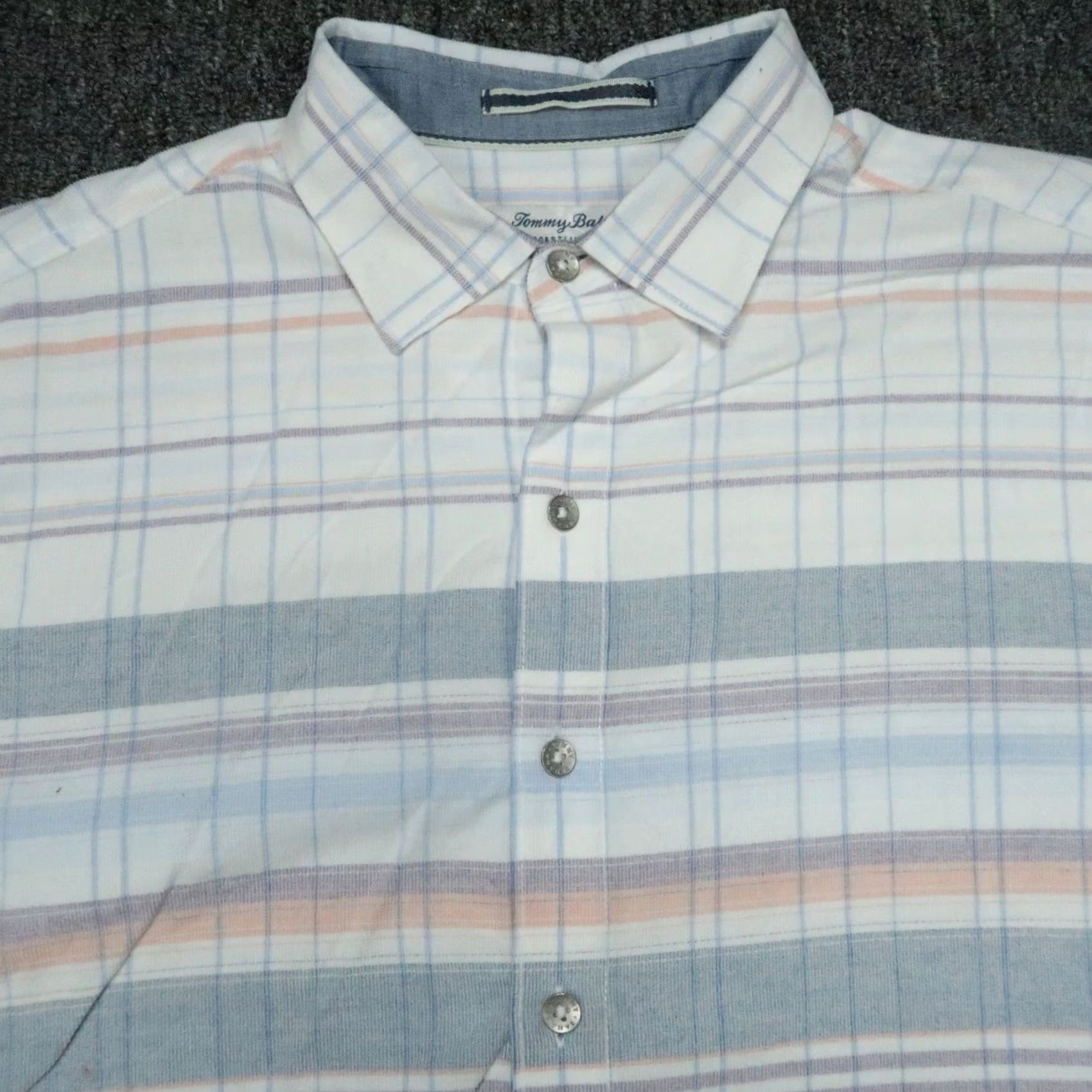 Tommy Bahama VINTAGE Tommy Bahama Shirt Mens M White Blue Striped Long Sleeve Coastline Cord Size US M / EU 48-50 / 2 - 2 Thumbnail