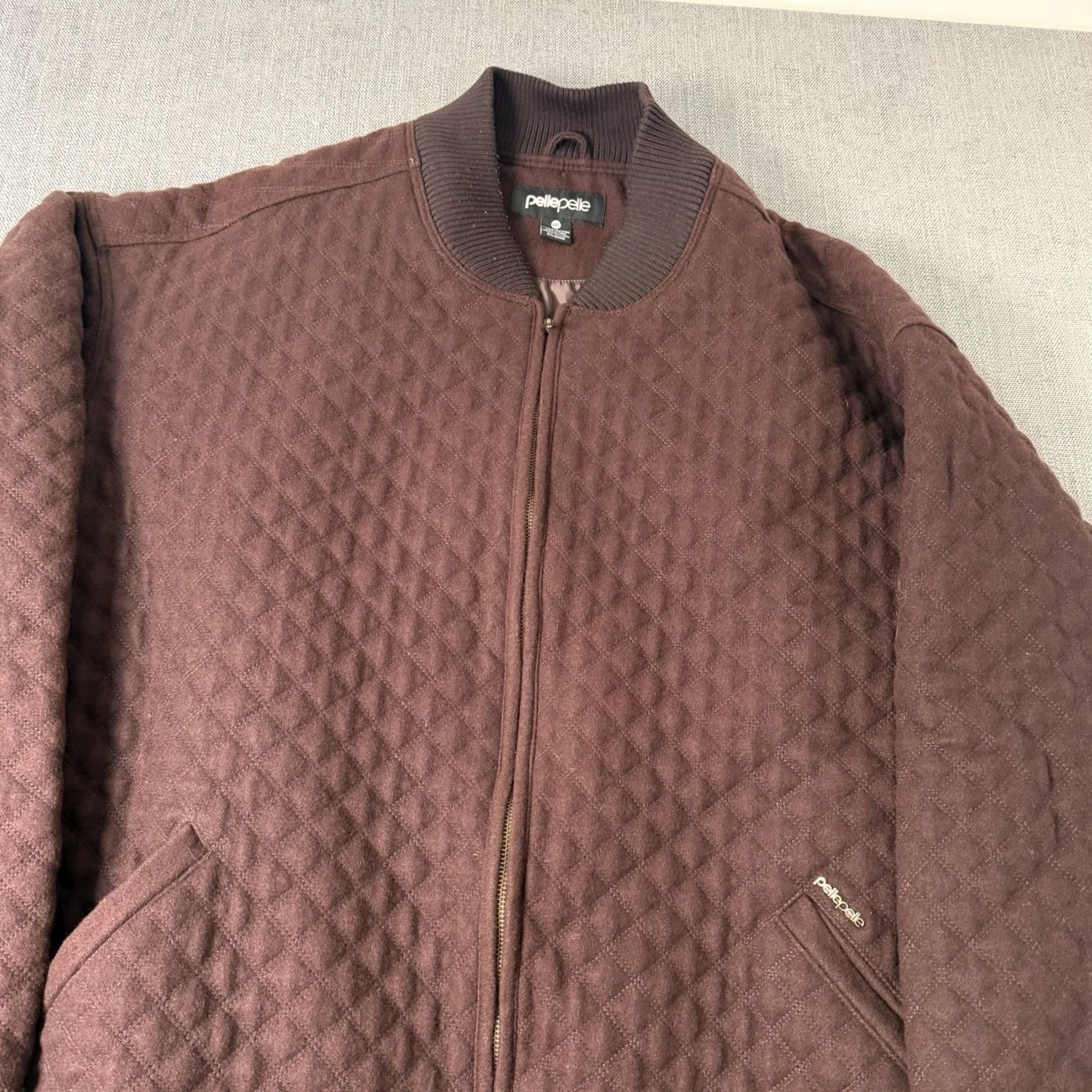 Pelle Pelle VINTAGE Pelle Pelle Wool Blend Jacket Bomber 5XL BIG & TALL Brown Mens Size US XXL / EU 58 / 5 - 5 Thumbnail