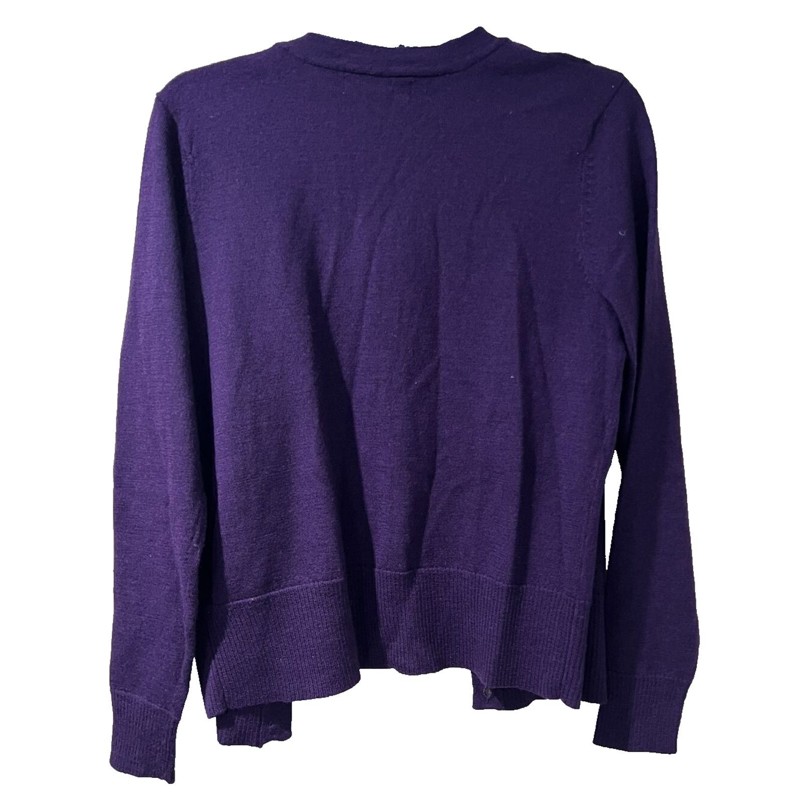 Other Marisa 100% Italian merino cardigan Purple Size M A001376 Size M / US 6-8 / IT 42-44 - 2 Thumbnail