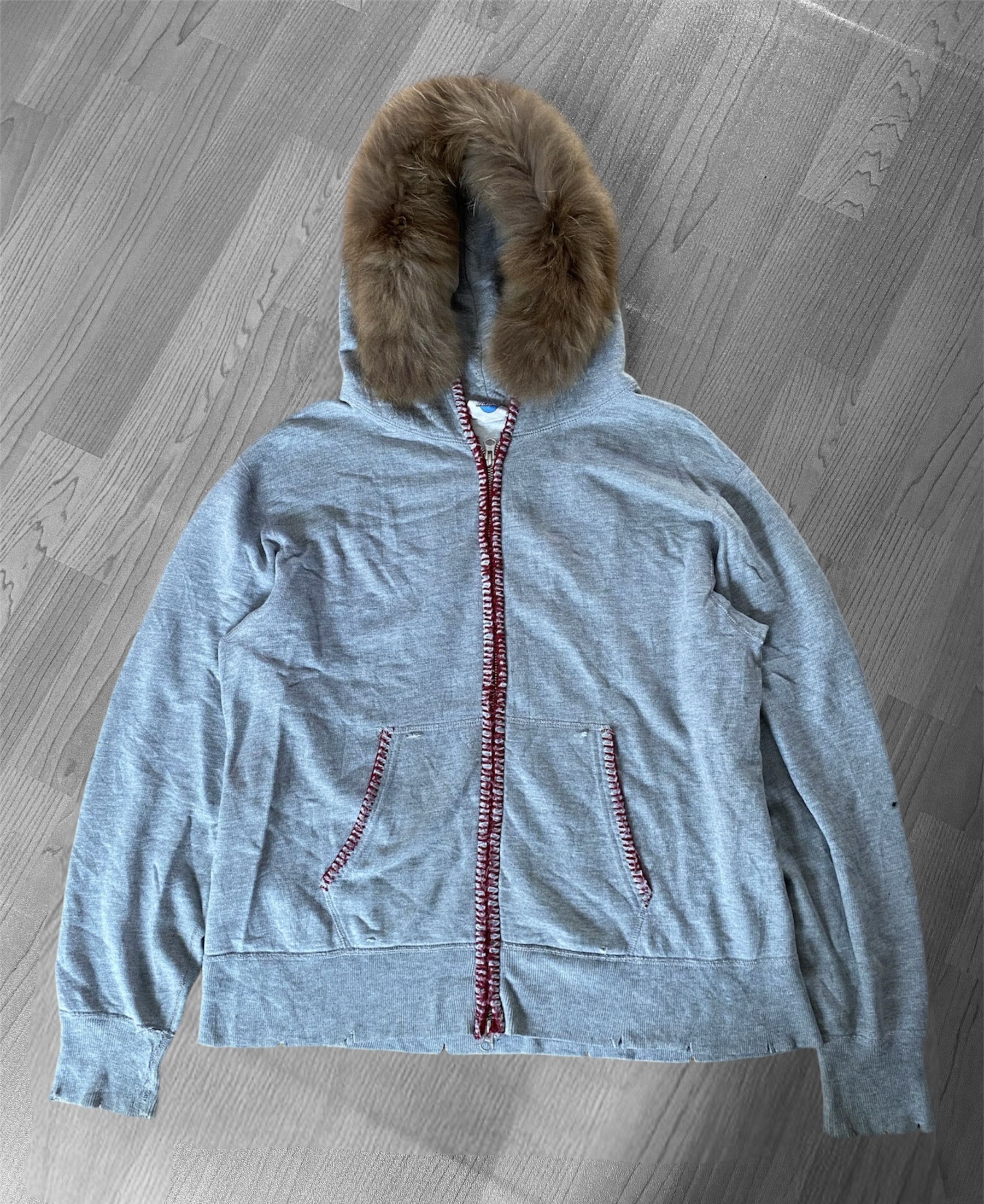 Beams Plus × Japanese Brand × Le Grande Bleu (L.G.B.) Beams by toyo enterprises distressed fur hoodie Size US M / EU 48-50 / 2 - 2 Thumbnail