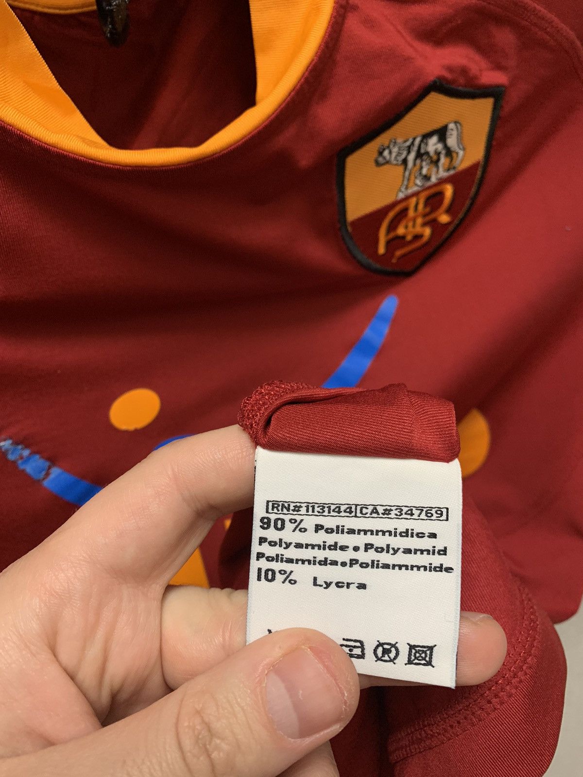 Kappa Roma Kappa soccer jersey wind M size Size US M / EU 48-50 / 2 - 7 Thumbnail