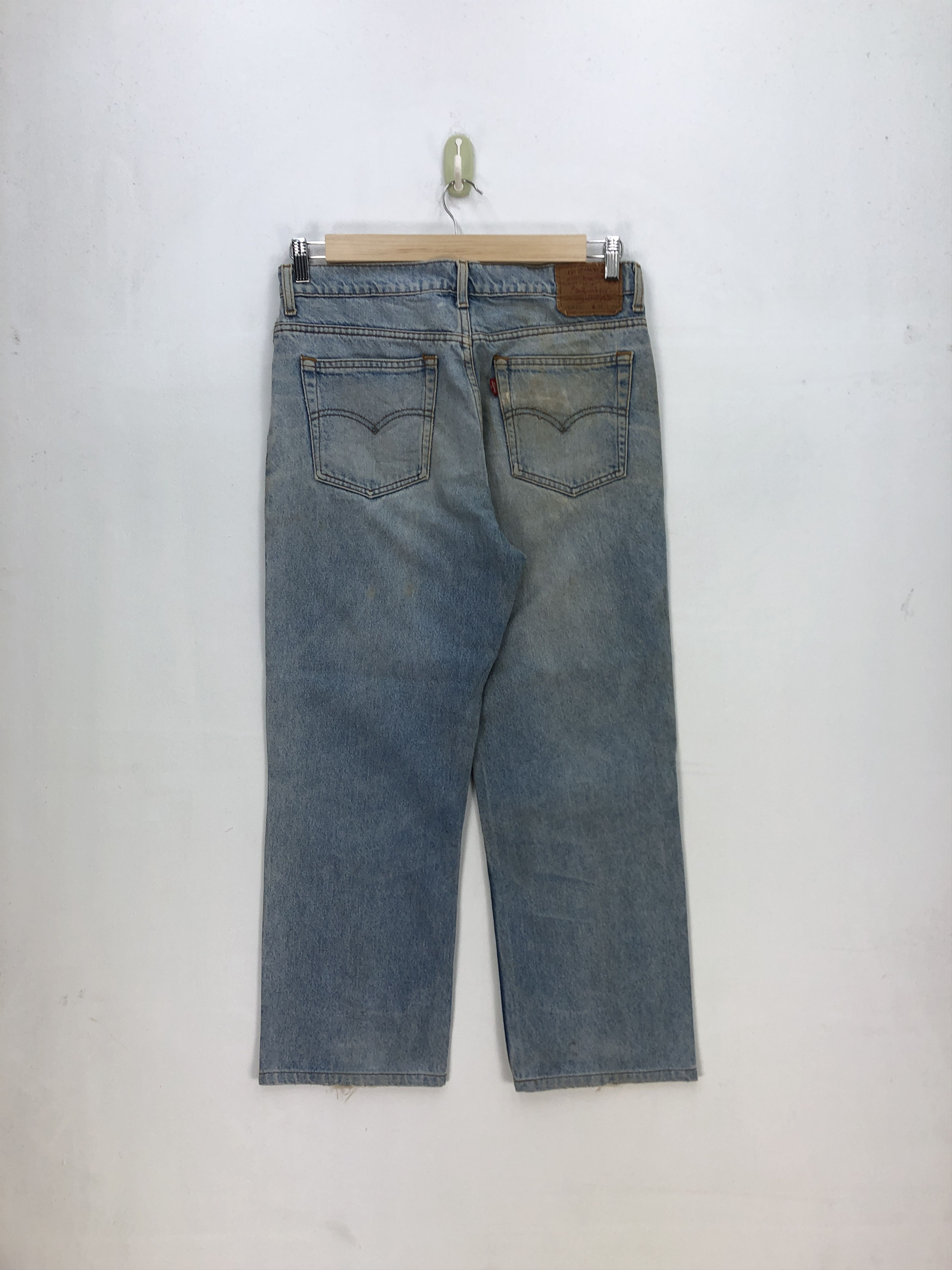 Levi's × Vintage Vintage Levis 518 Light Wash Jeans Levi's Faded Ripped Denim Size US 32 / EU 48 - 2 Thumbnail