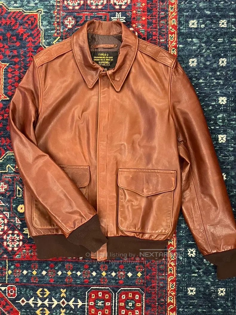 Schott Schott A2 flight leather jacket Size US M / EU 48-50 / 2 - 4 Thumbnail