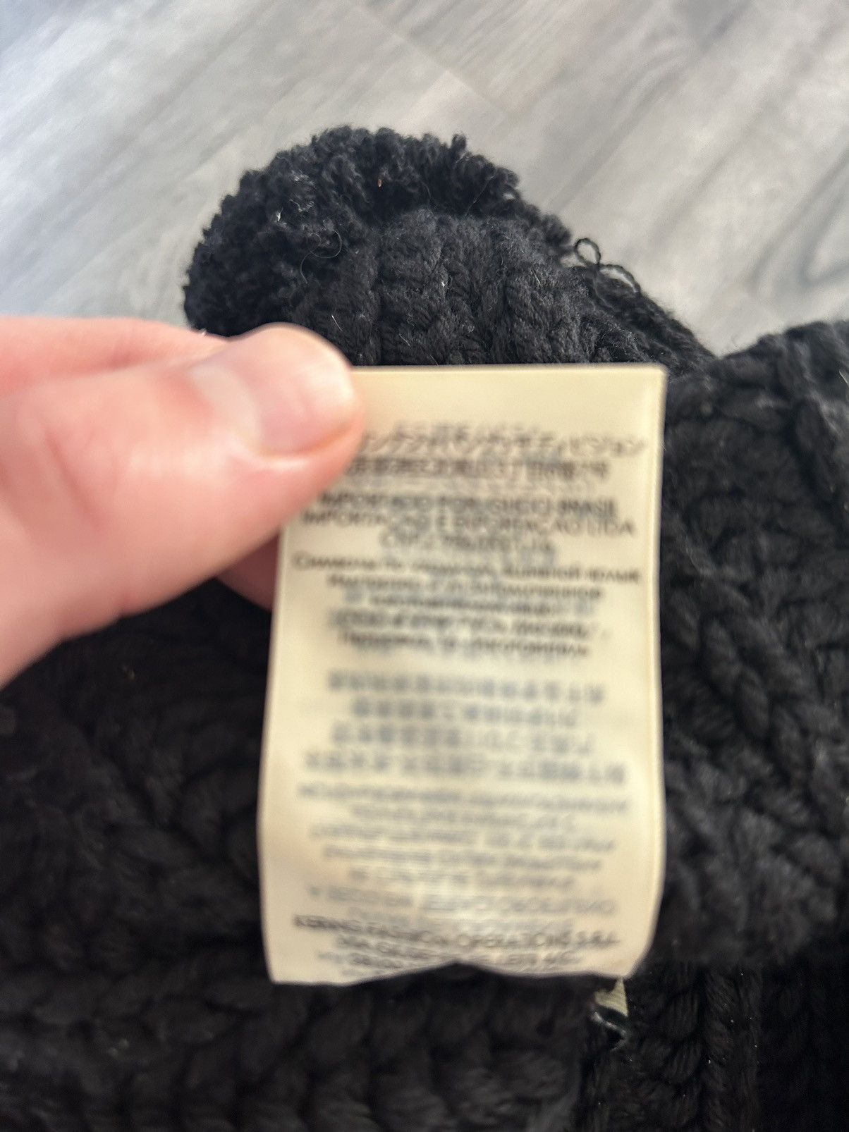 Gucci Black Logo Beanie Size ONE SIZE - 5 Thumbnail