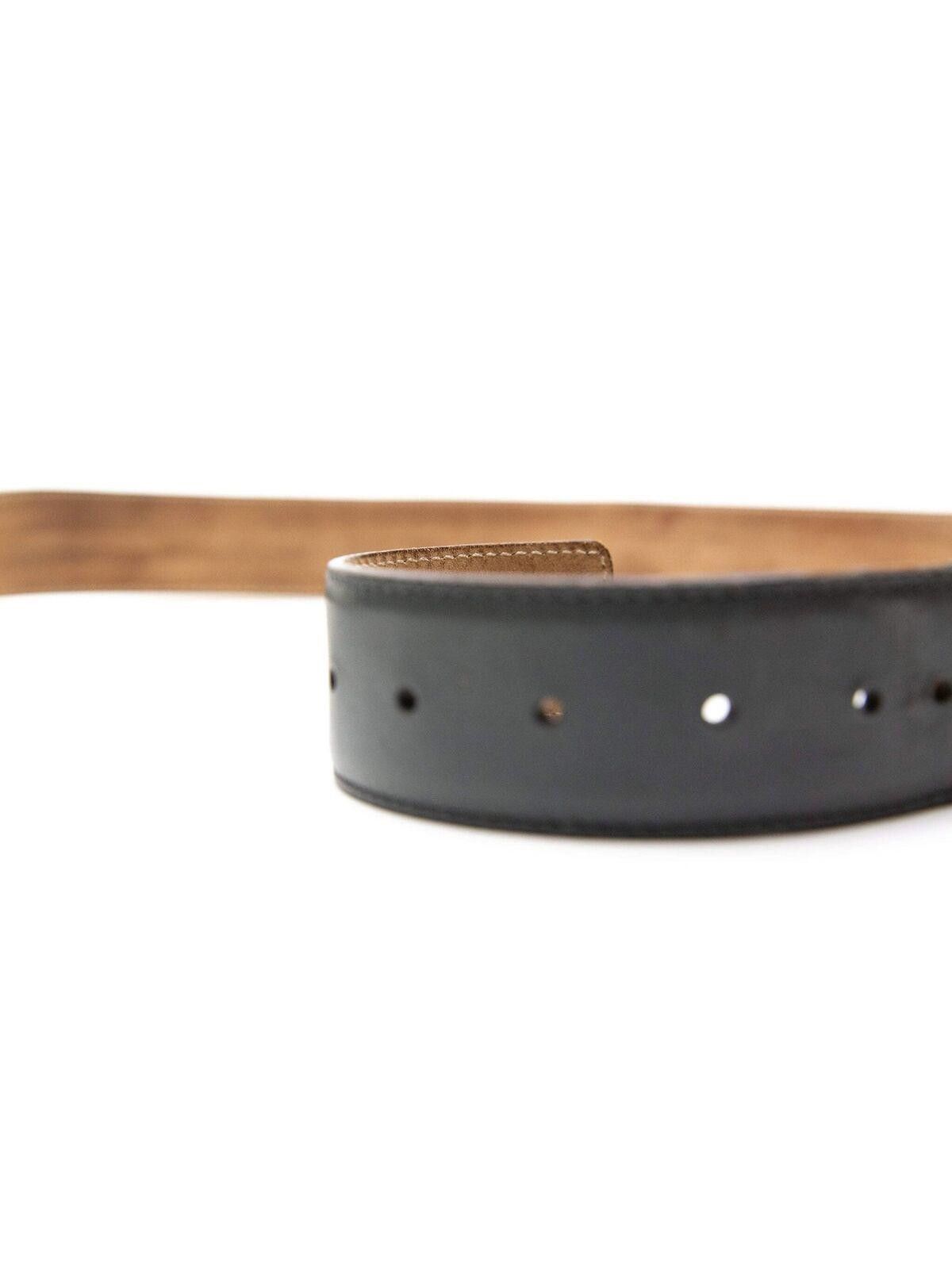 Gucci Gucci Mens Blue & Yellow Striped Canvas Silver GG Belt Size ONE SIZE - 4 Thumbnail