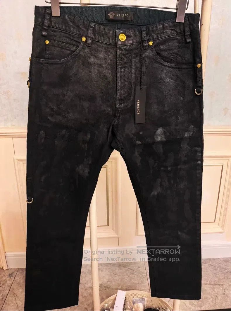 Versace Versace Black dull jeans Size US 32 / EU 48 - 1 Thumbnail