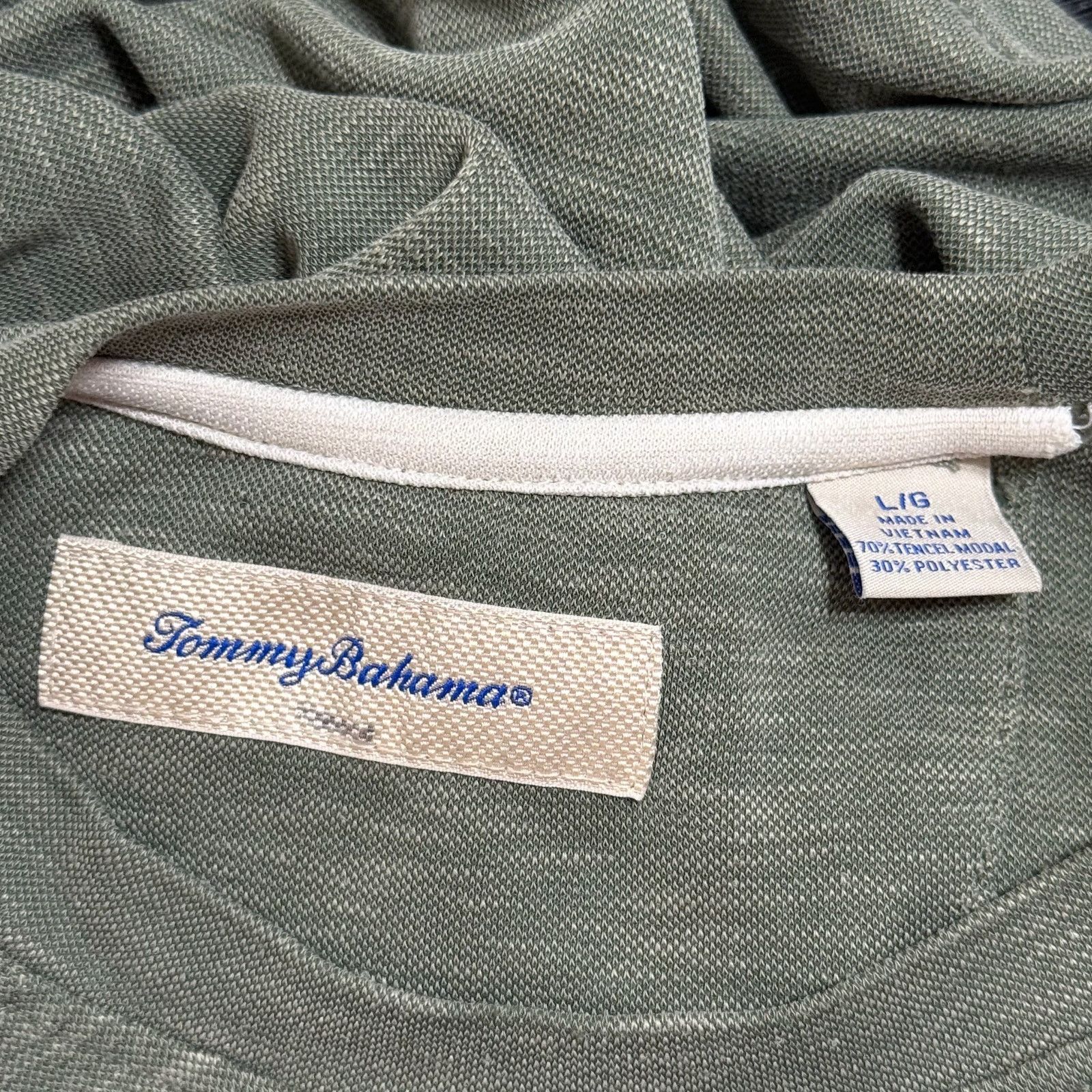Tommy Bahama Tommy Bahama Olive Green Tee | Sz L Size US L / EU 52-54 / 3 - 6 Thumbnail