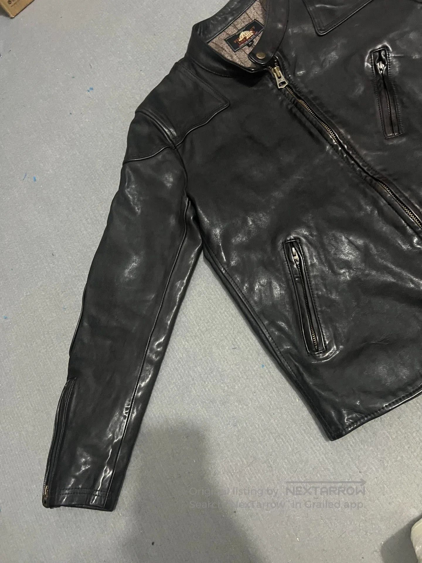RRL Ralph Lauren Men's Horsehide Leather Jacket. Size US XL / EU 56 / 4 - 4 Thumbnail