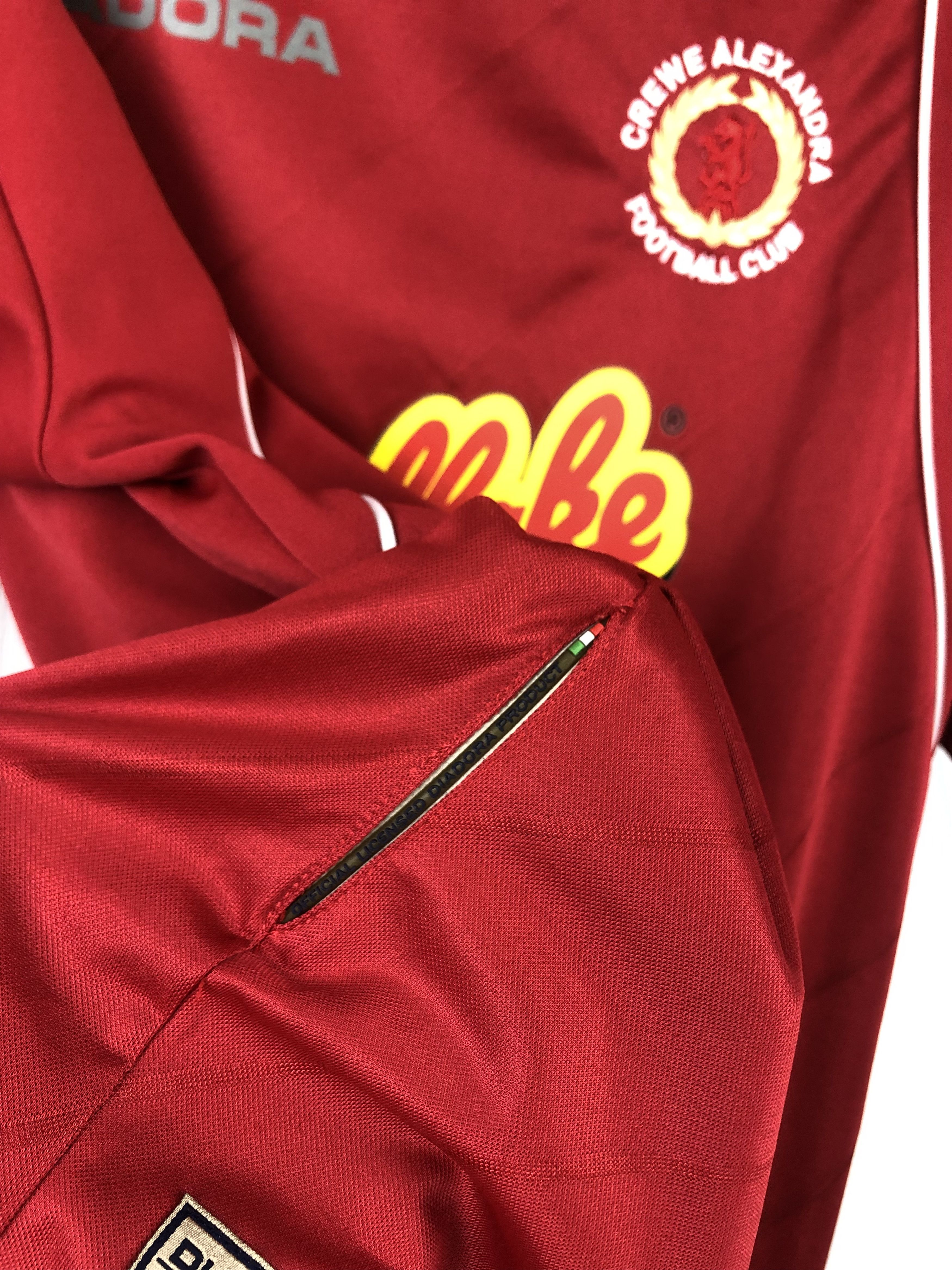 Vintage Crewe Alexandra football shirt 2007 Soccer Jersey Trikot Size US L / EU 52-54 / 3 - 8 Thumbnail