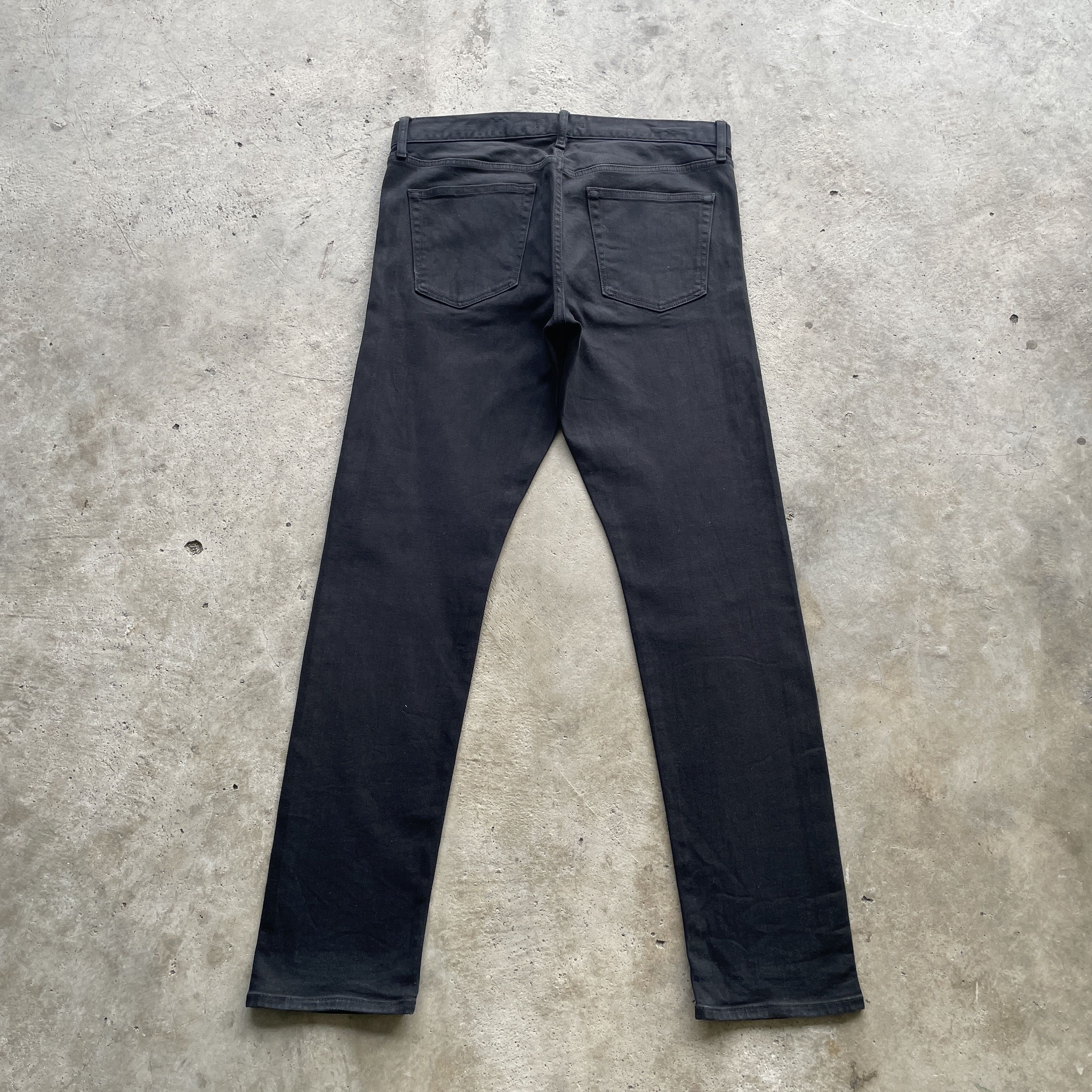Japanese Brand VINTAGE JAPANESE SKINNY BLACK JEANS PANTS DENIM W34x31.5 Size US 34 / EU 50 - 10 Thumbnail