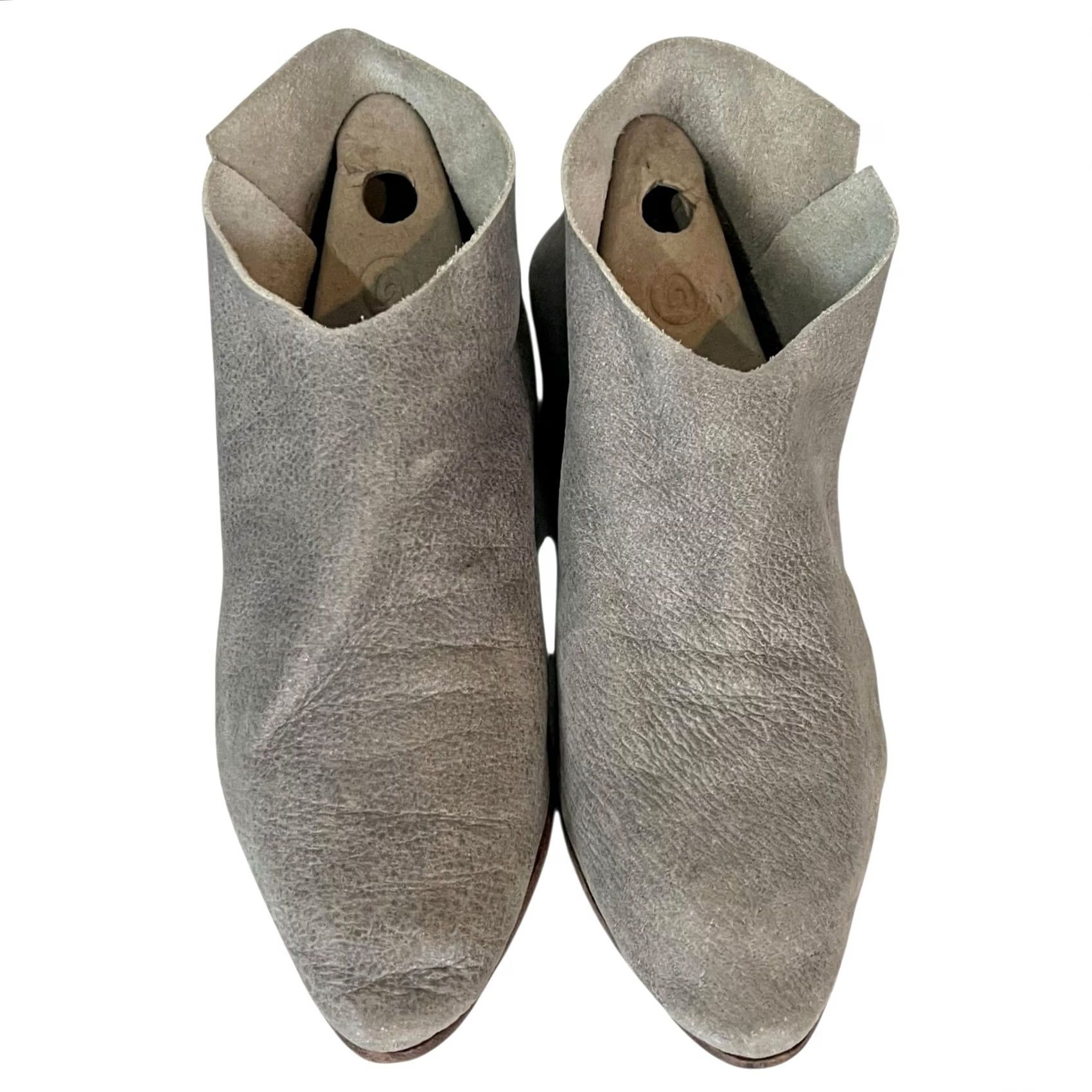 Vintage Elizabeth Suzann Sevilla Smith Terilyn Leather Booties Women’s Gray 39 / 8-8.5 Size US 8 / IT 38 - 3 Thumbnail