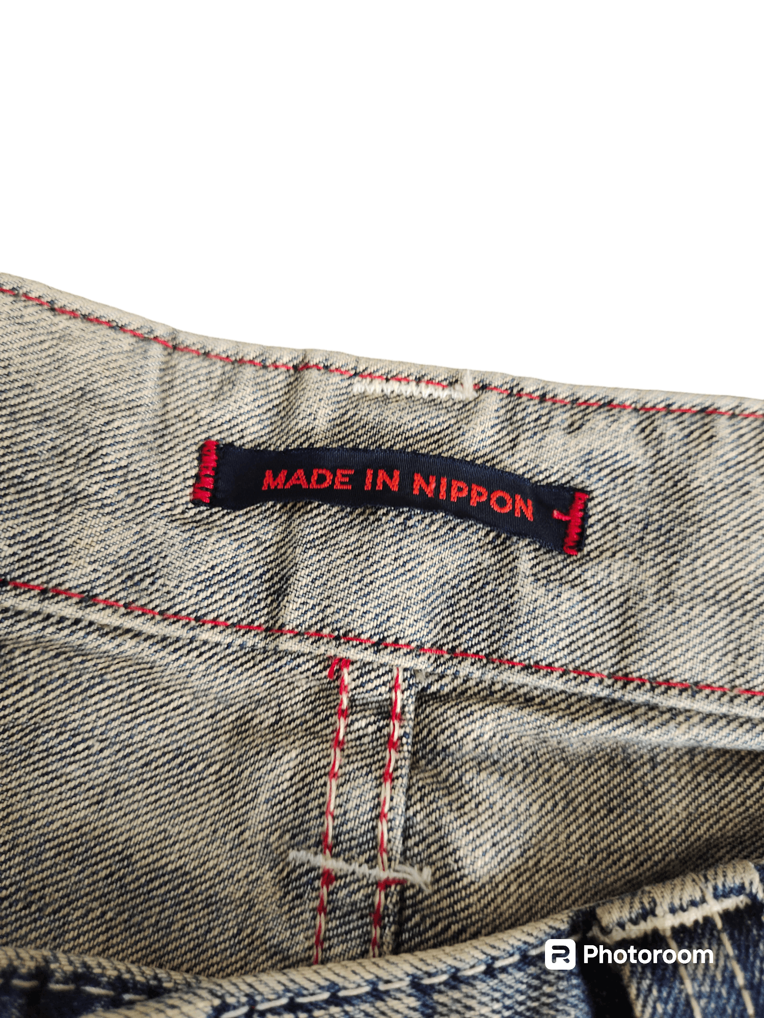 If Six Was Nine 1990s Blue Way Japan Clawmark Distress Faded Denim Jeans Size US 33 - 16 Thumbnail
