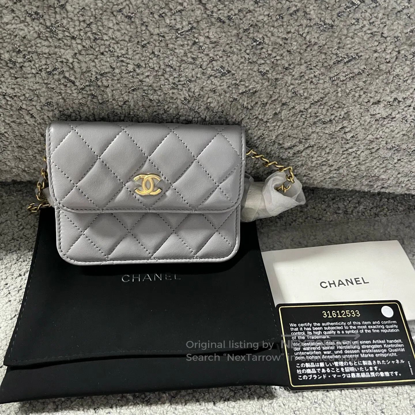 Chanel Chanel Chain buckle with diamond-patterned leather single- Size ONE SIZE - 1 Thumbnail