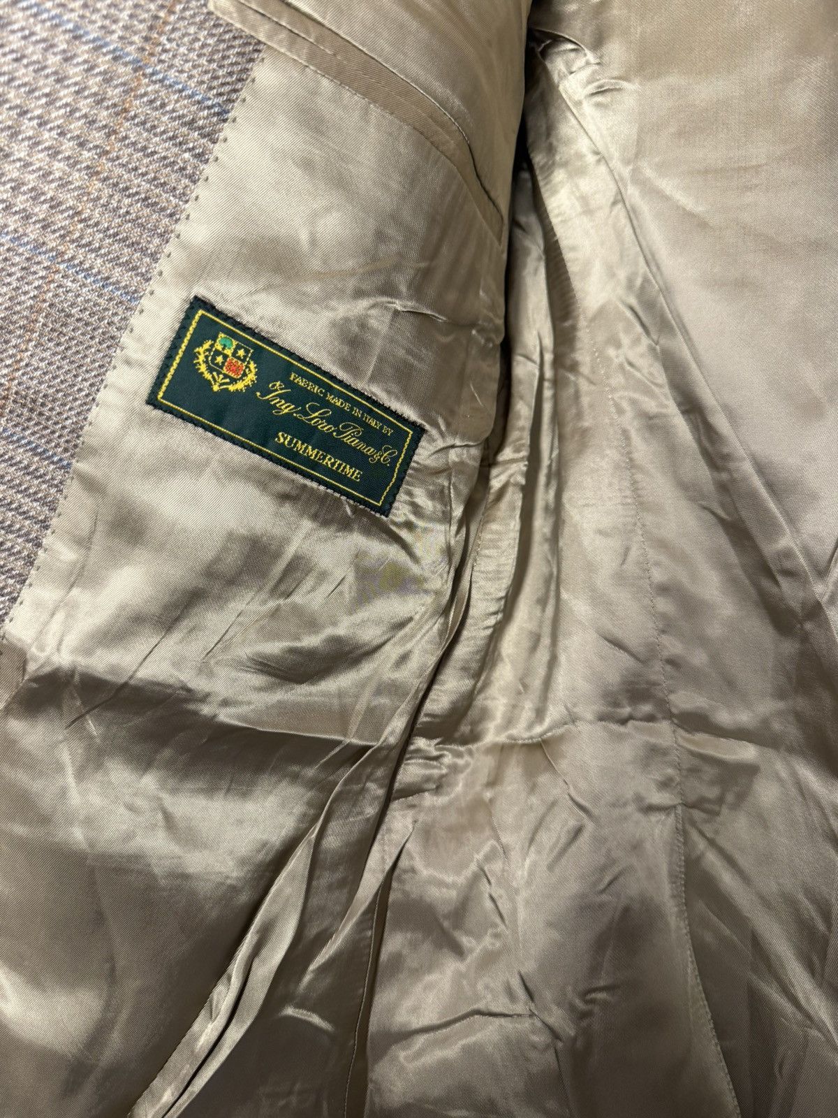 Other Pelikamo Zürich Glen Wool Silk Linen Blazer Size 48 Size 48R - 2 Thumbnail