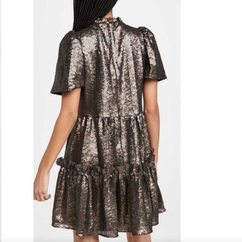 Sea New York Sea New York Rachelle Puff Sleeve Dress in Bronze Large NWT Size L / US 10 / IT 46 - 2 Thumbnail