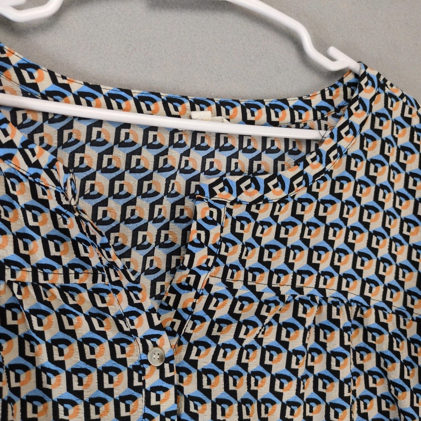Other Cotton Bleu Geometric Tunic Top Women's Plus Sz 3X Puff Slv Size 3XL / US 20-22 - 9 Thumbnail