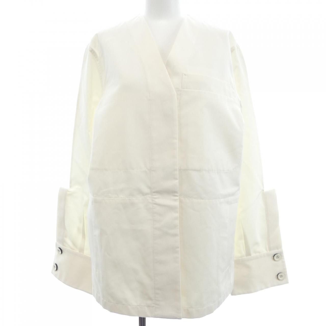 Jil Sander Jil Sander Jil Sander Cotton Shirt Textile Dress Shirt J02BN0154 DUTY FREE for USA Size ONE SIZE - 1 Thumbnail