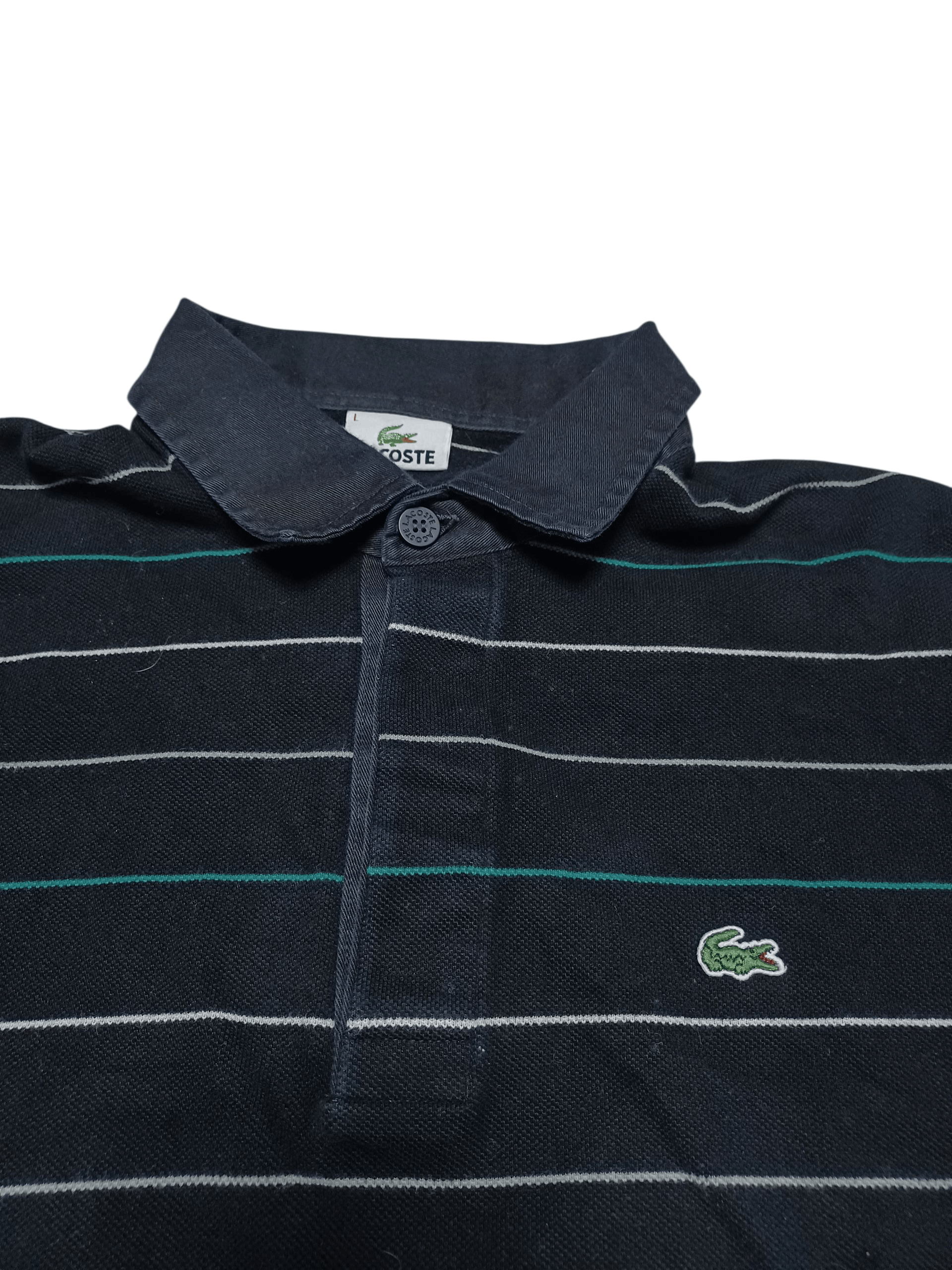 Lacoste LACOSTE VINTAGE LUXURY OLDMONEY STRIPED RUGBY SHIRT Size US L / EU 52-54 / 3 - 2 Thumbnail