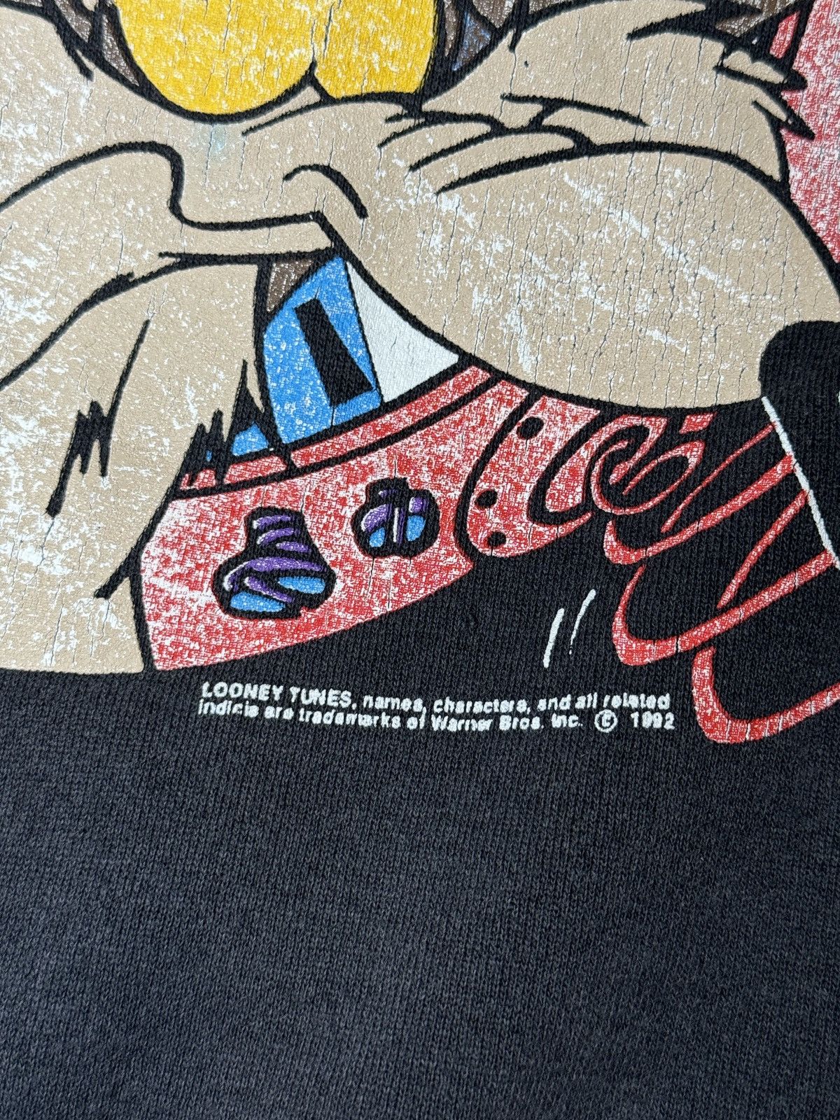 Vintage × Warner Bros 90s Wile E Coyote This Shirt With Self Destruct Sweatshirt Size US XL / EU 56 / 4 - 3 Thumbnail