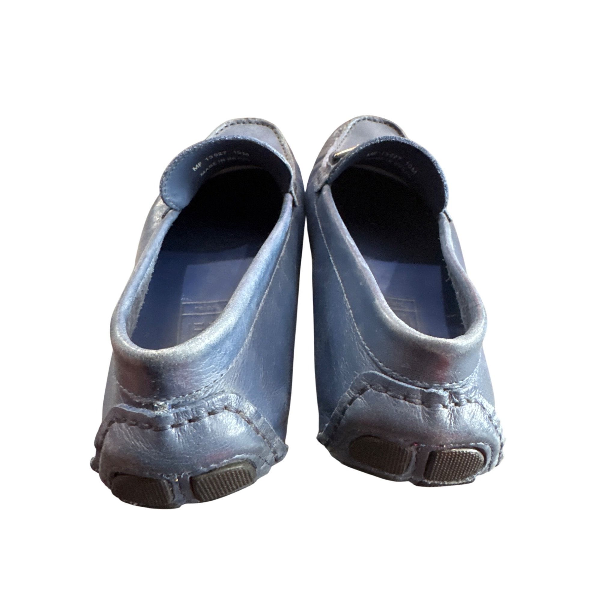 Mercanti Fiorentini Mercanti Fiorentini Mens Blue Leather Slip-On Loafers Size 1 Size US 10 / EU 43 - 9 Thumbnail