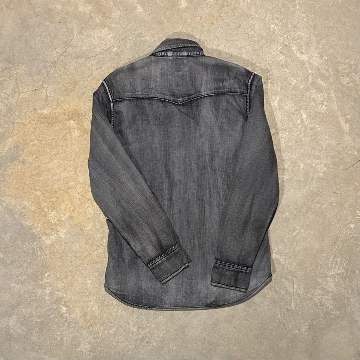 True Religion × Vintage Crazy Vintage Y2K True Religion Grey Western Button Up Shirt Size US S / EU 44-46 / 1 - 7 Thumbnail