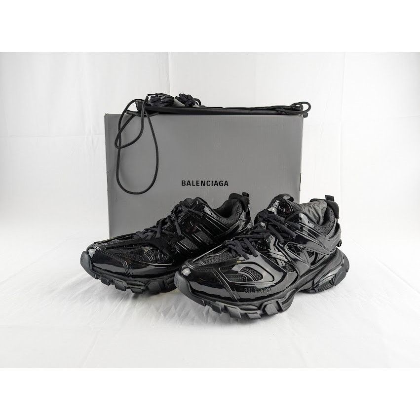 Balenciaga o1rshd1 Rubber Sole Track Sneaker in Black Size US 12 / EU 45 - 11 Thumbnail